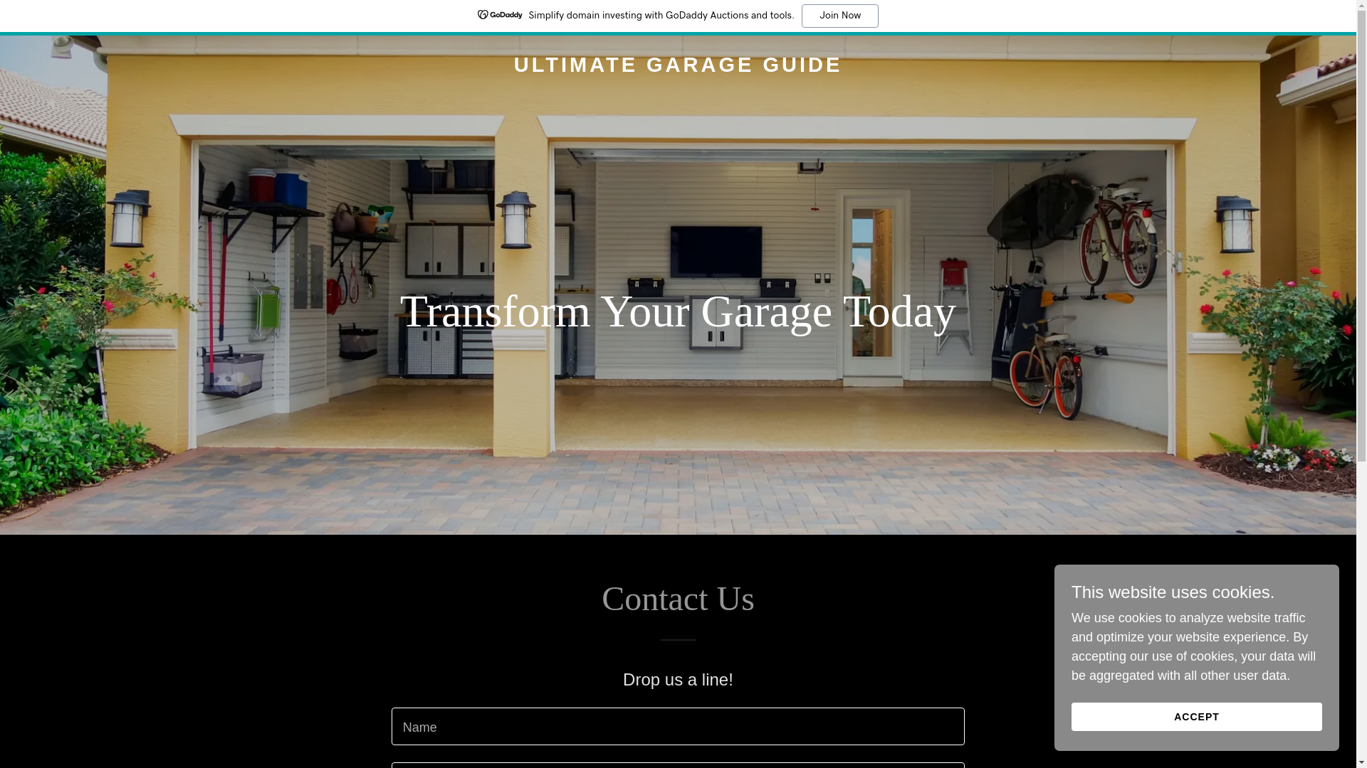 website screenshot of https://ultimategarageguide.com/