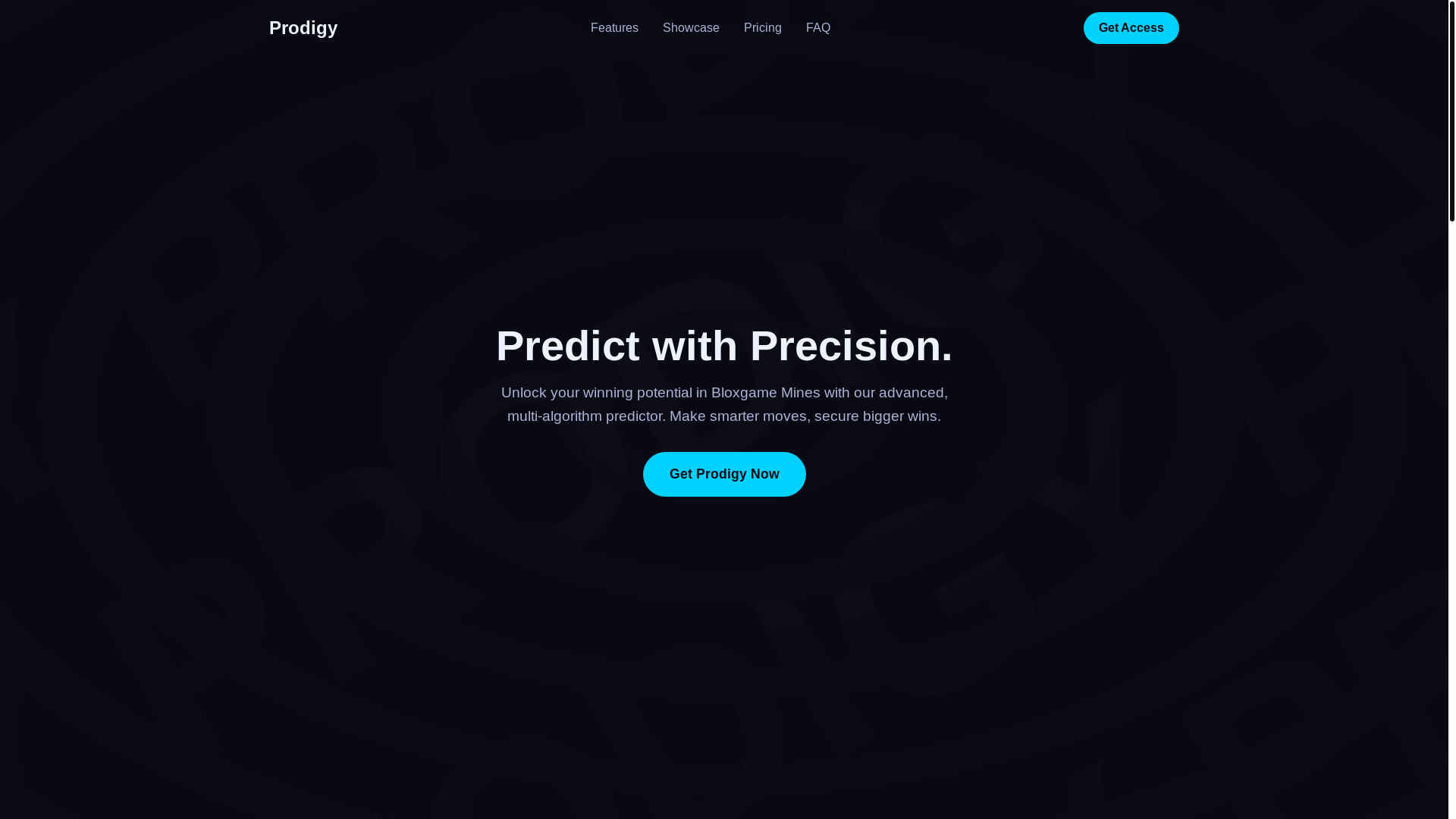 website screenshot of https://prodigypredictor.pages.dev/