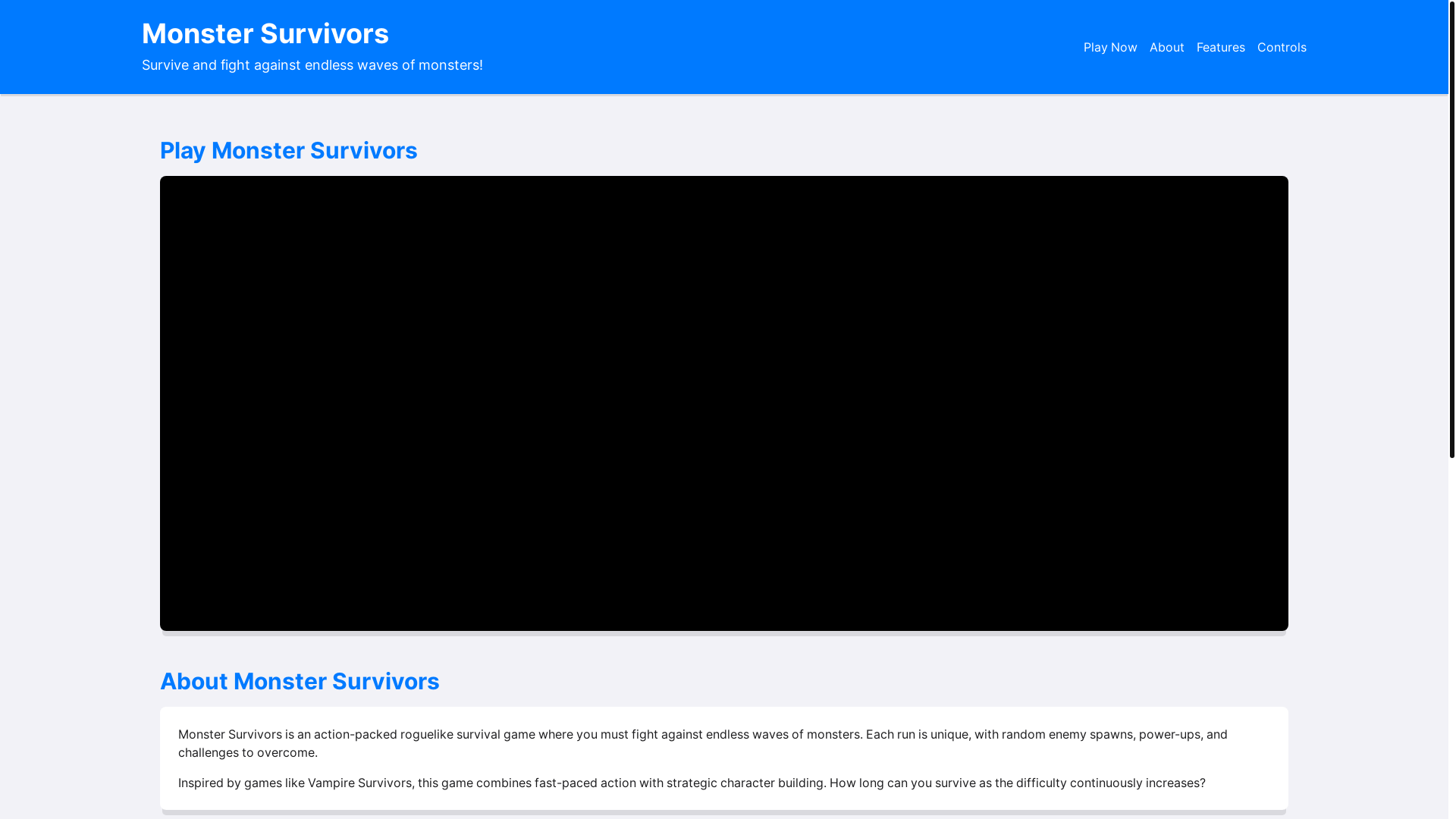 website screenshot of https://monstersurvivorsgamehub-com.pages.dev/
