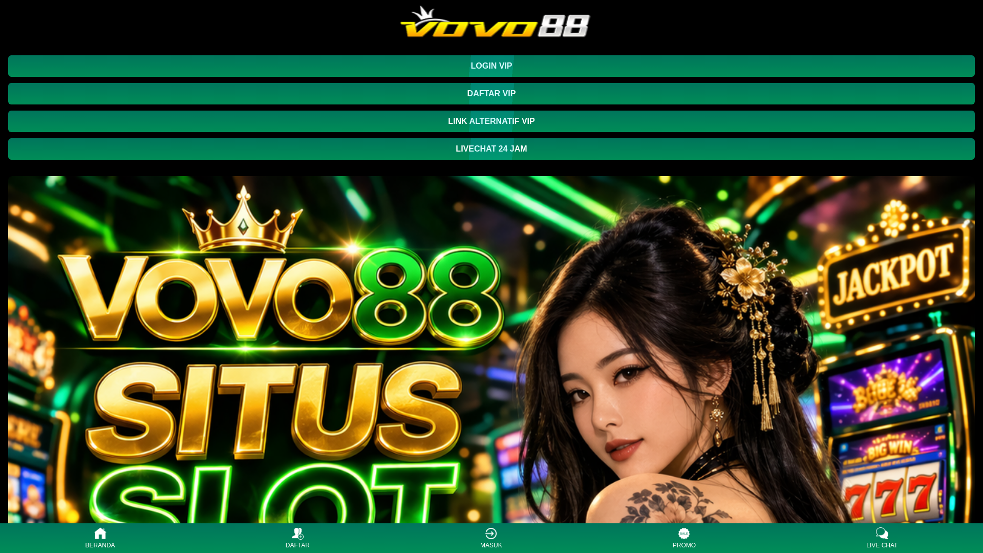 website screenshot of https://lupa-vovo88.pages.dev/