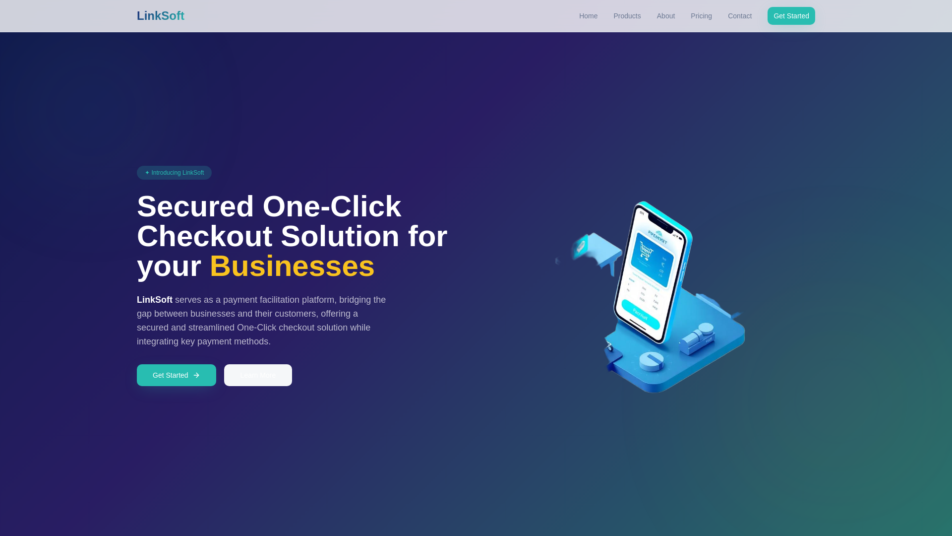 website screenshot of https://linksoft-easy-site.pages.dev/