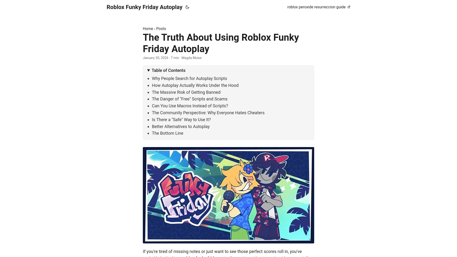 website screenshot of https://roblox-funky-friday-autoplay.pages.dev/