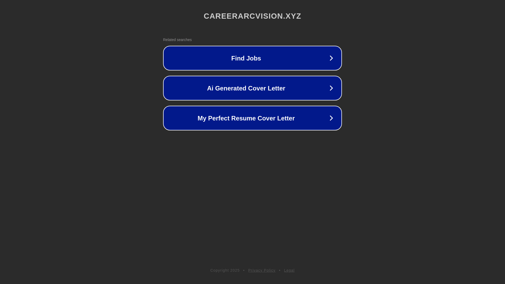 website screenshot of https://careerarcvision.xyz/