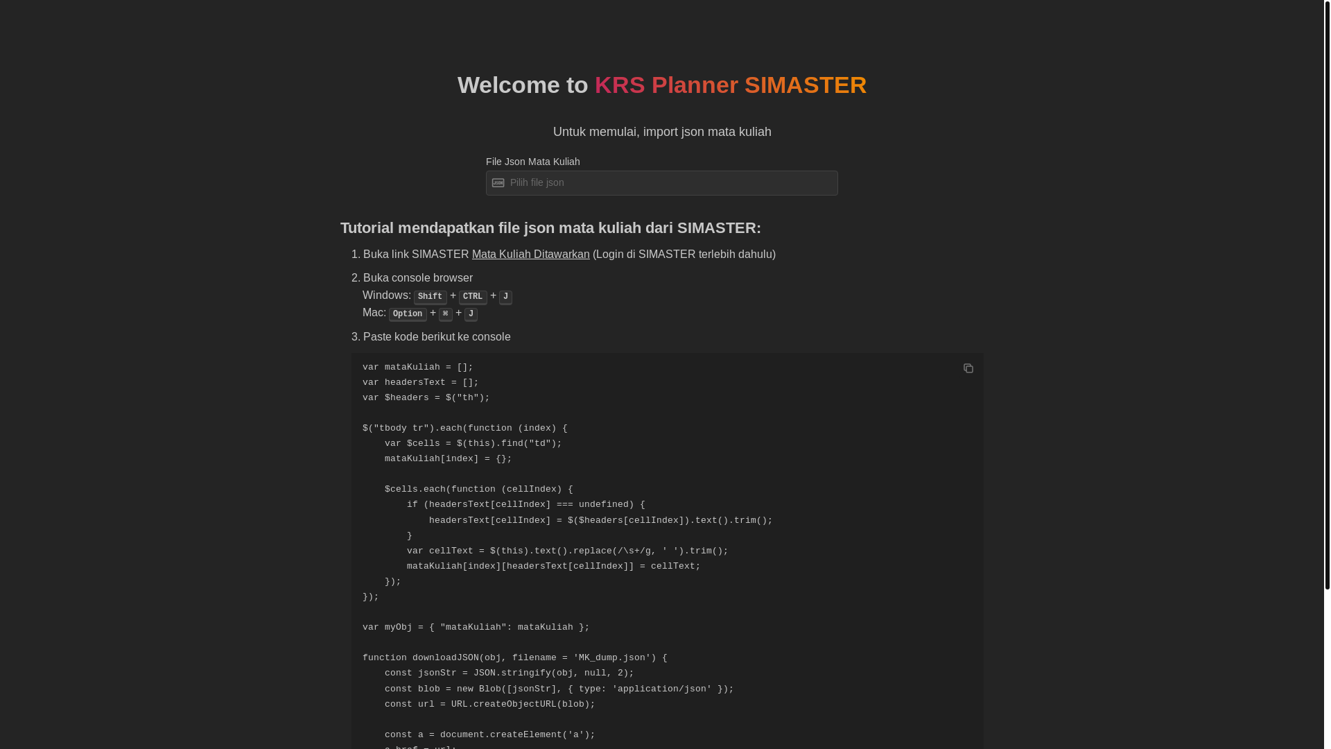 website screenshot of https://krs-planner-web.pages.dev/
