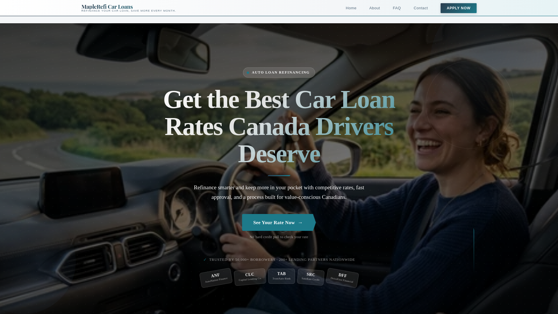 website screenshot of https://bestcarloanratescanada-top.pages.dev/