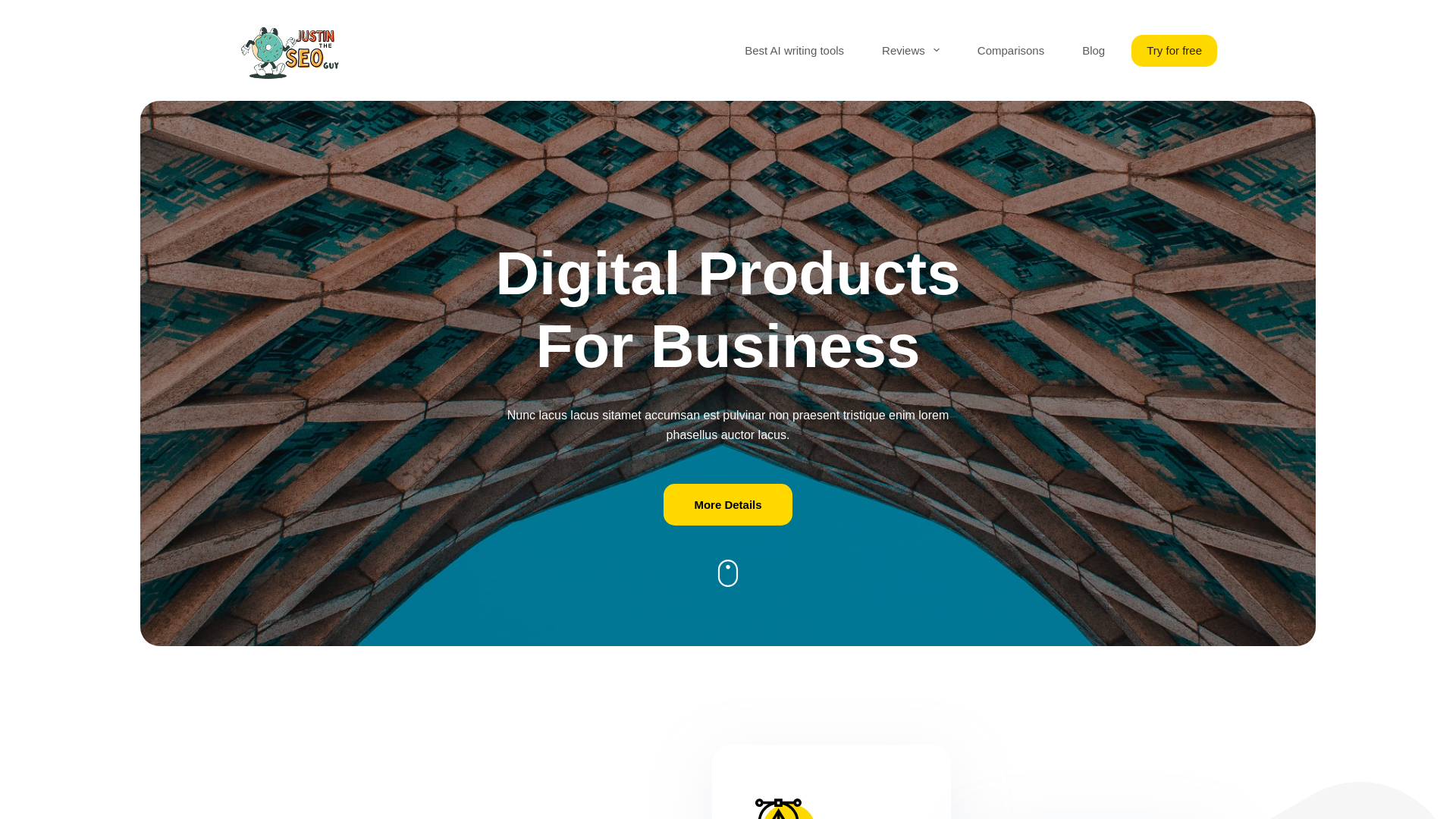 website screenshot of https://justintheseoguy.com/