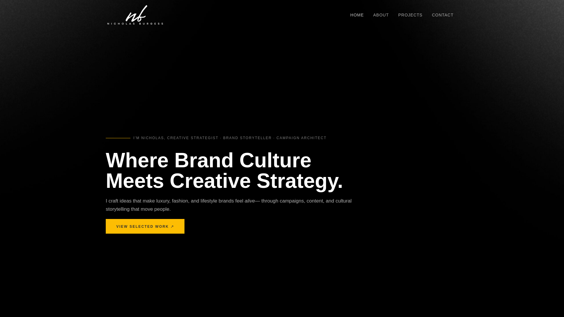 website screenshot of https://nburgessworks.com