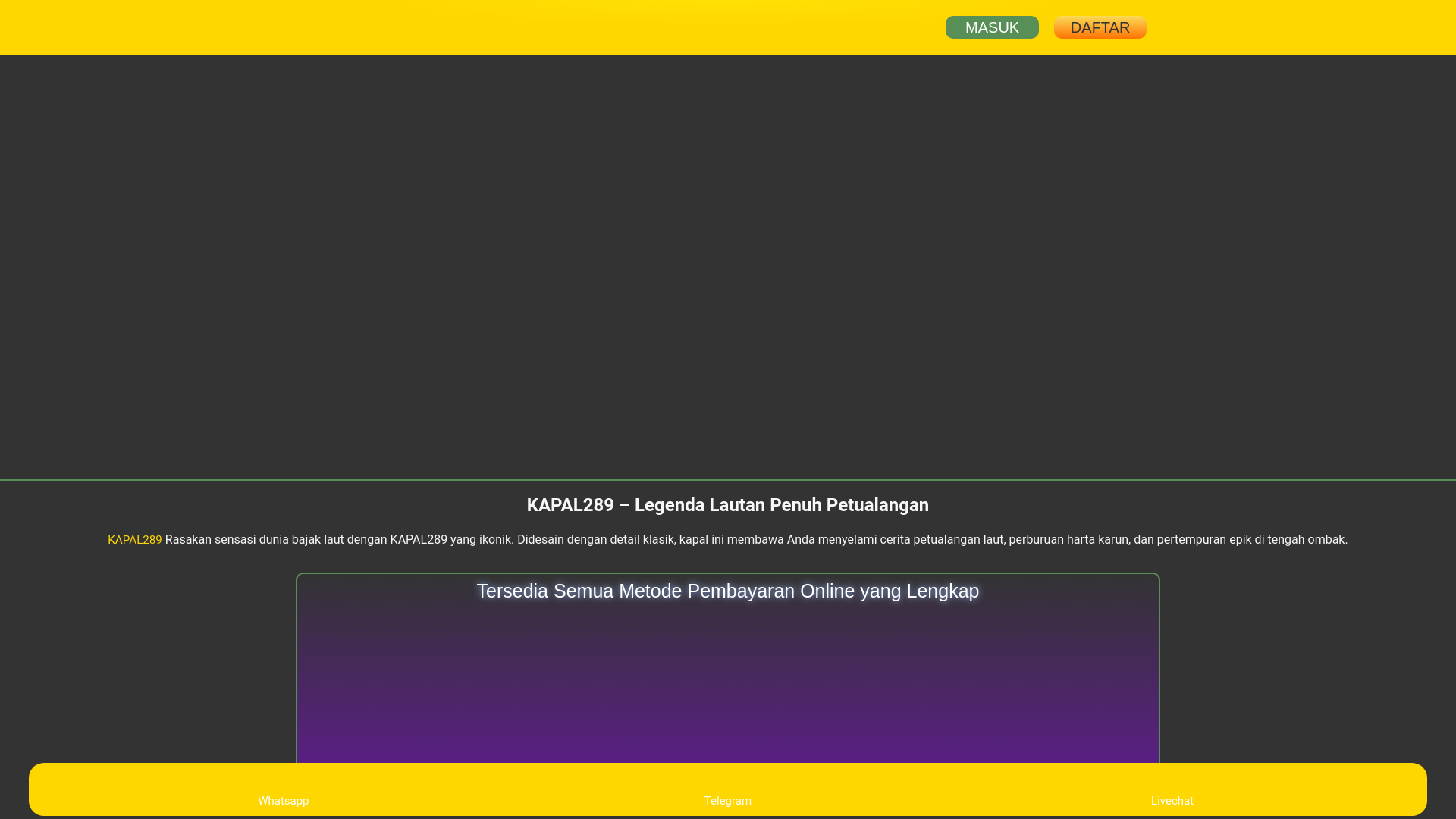 website screenshot of https://kapal289.org/