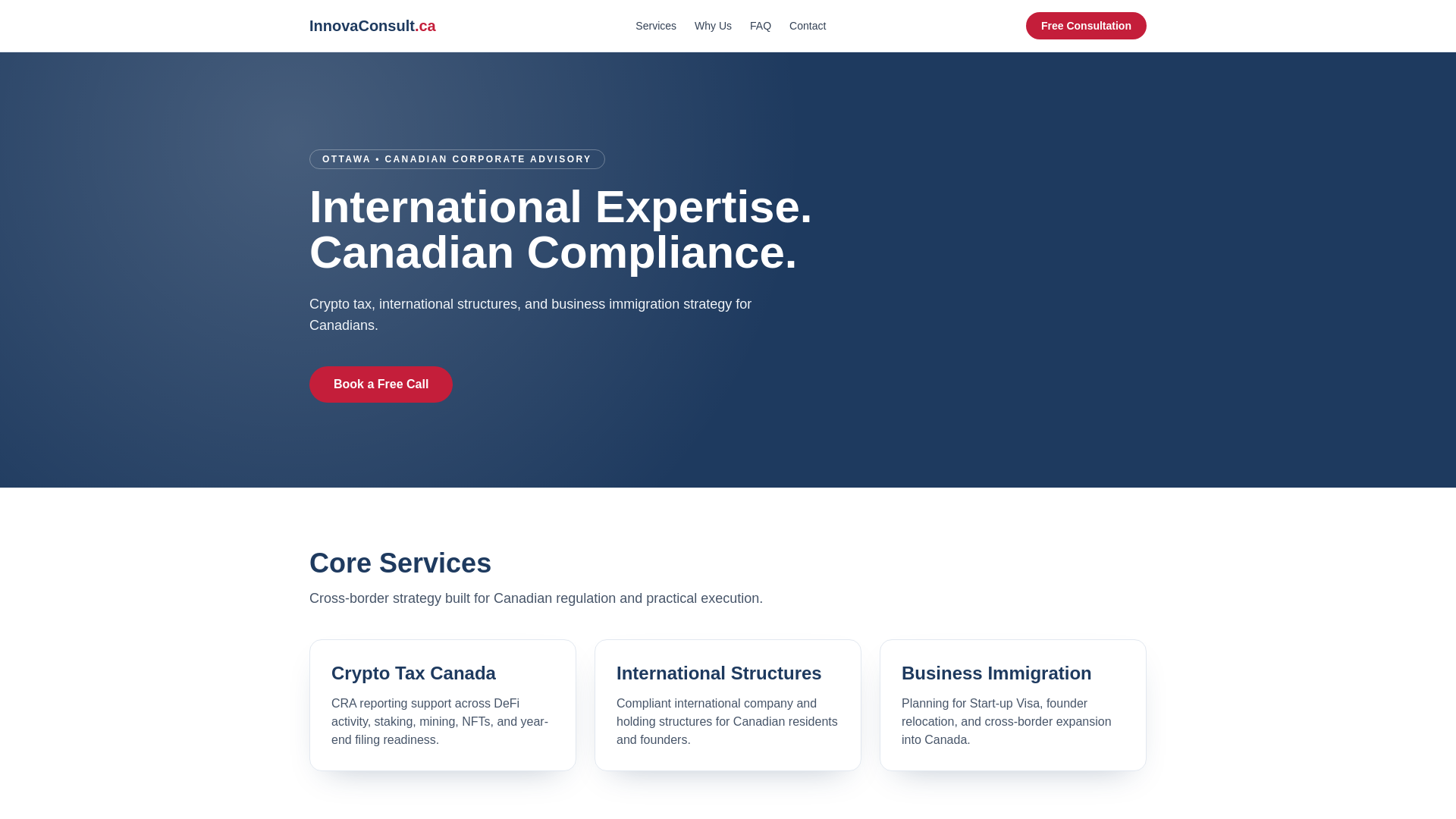 website screenshot of https://innovaconsult-ca.pages.dev/