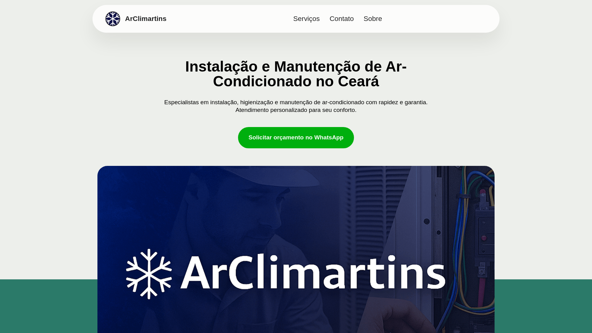 website screenshot of https://arclimartins.pages.dev/