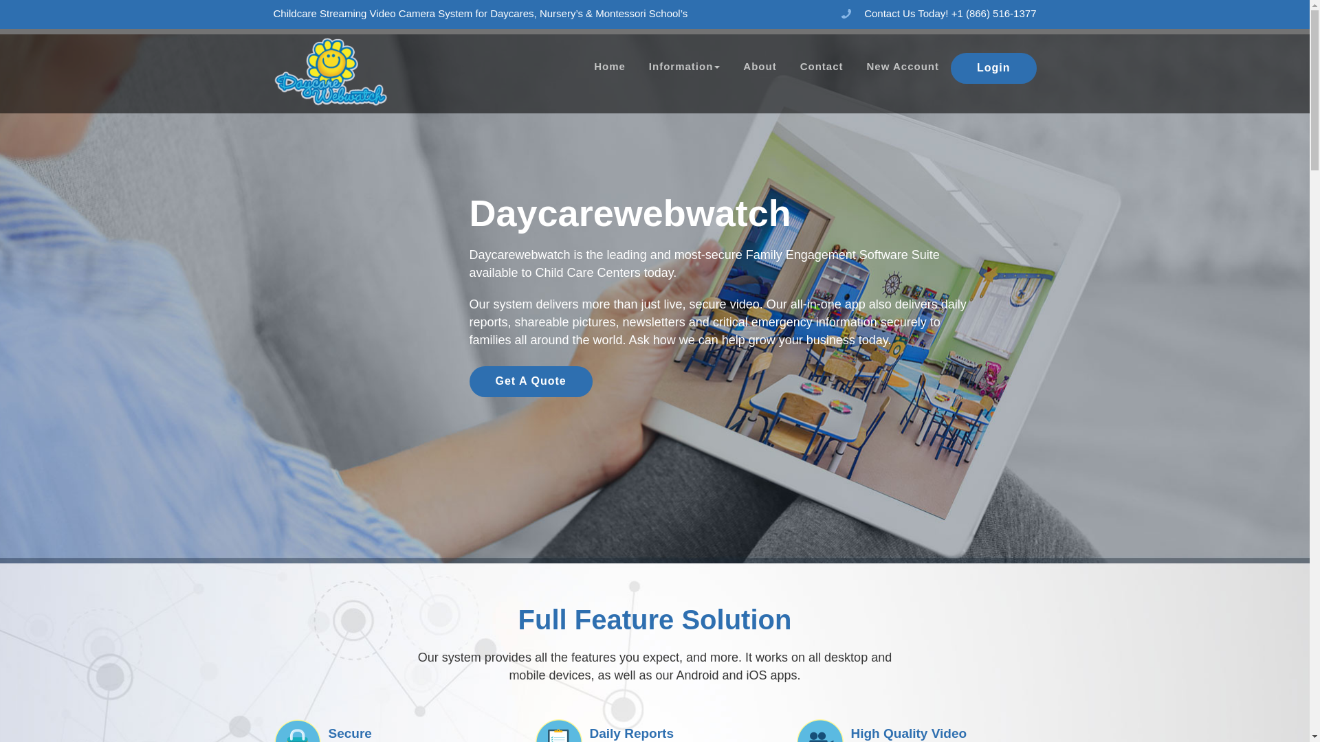 website screenshot of https://daycarewebwatch.ca/