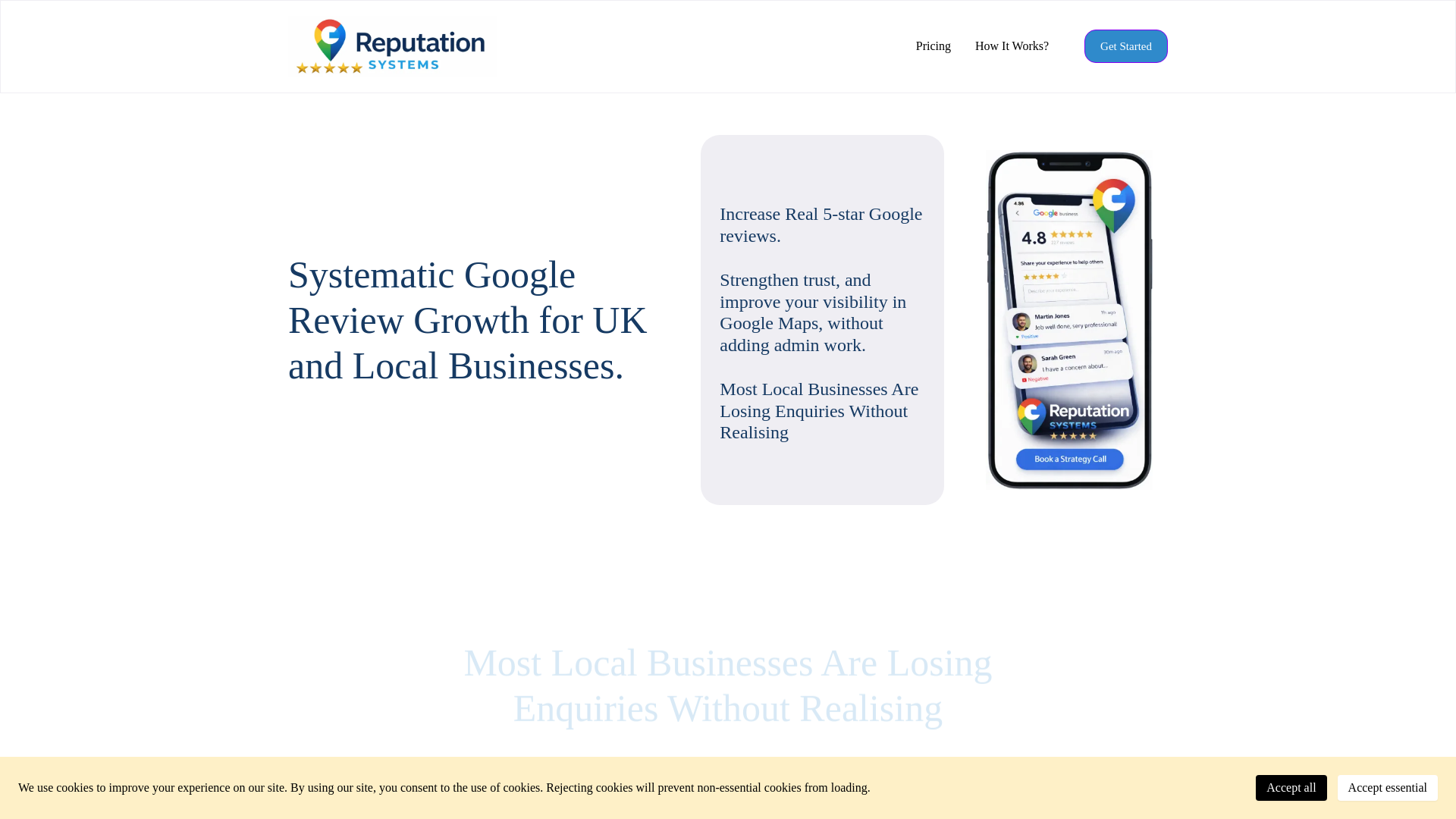 website screenshot of https://reputationsystems.co.uk/