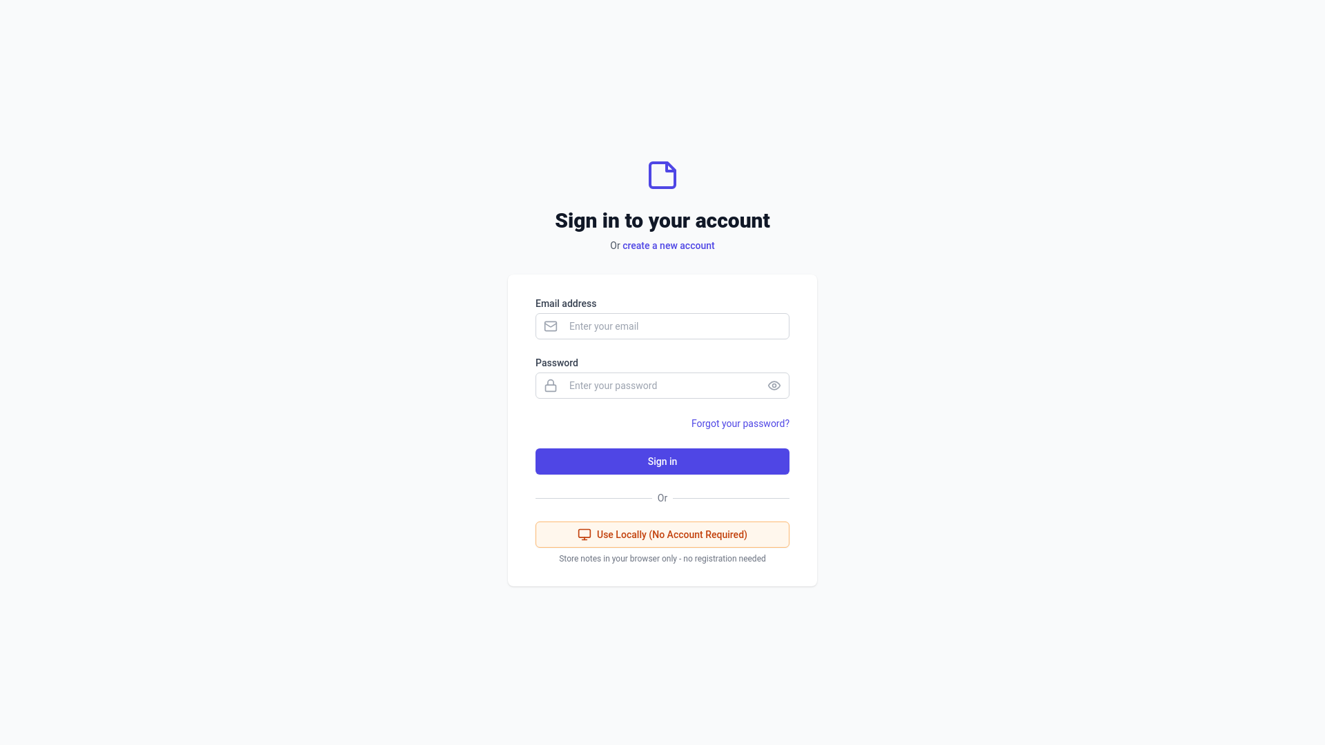 website screenshot of https://notespark.pages.dev/