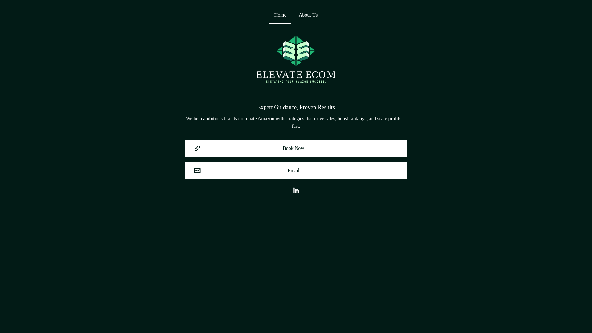 website screenshot of https://elevateecom.us/