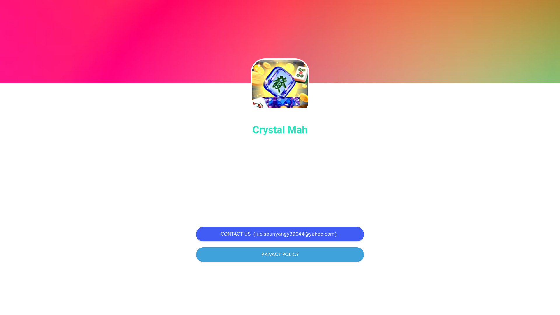 website screenshot of https://crystalmah.com