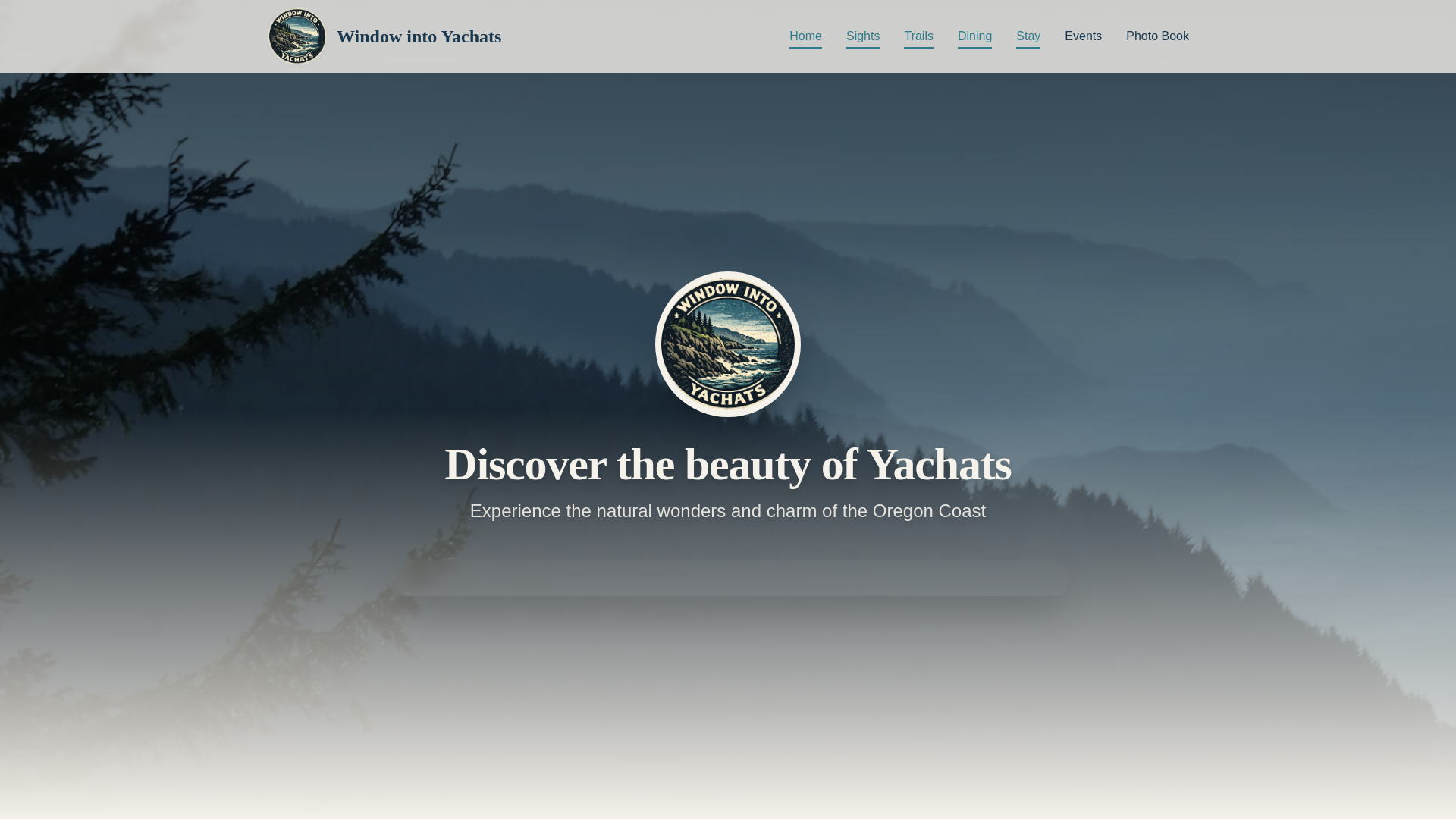 website screenshot of https://yachats.app