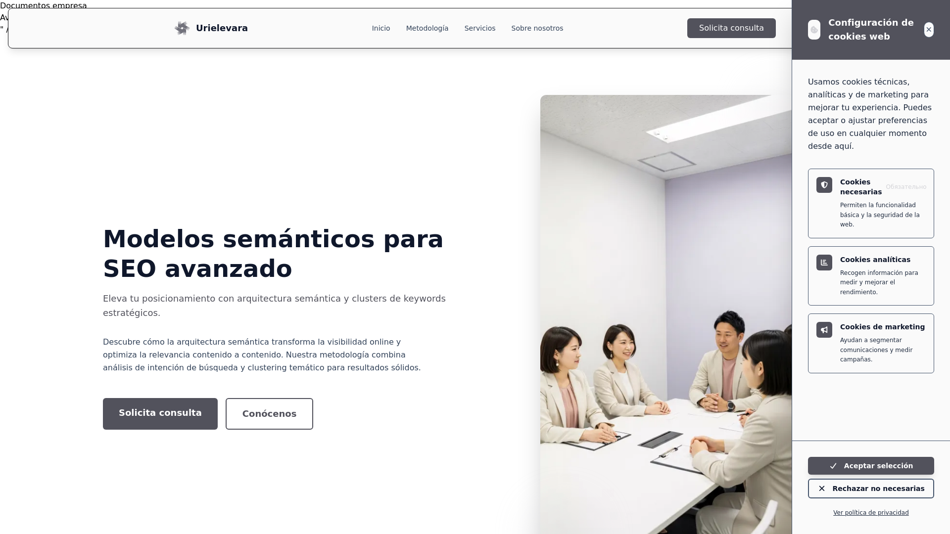 website screenshot of https://urielevara.com/