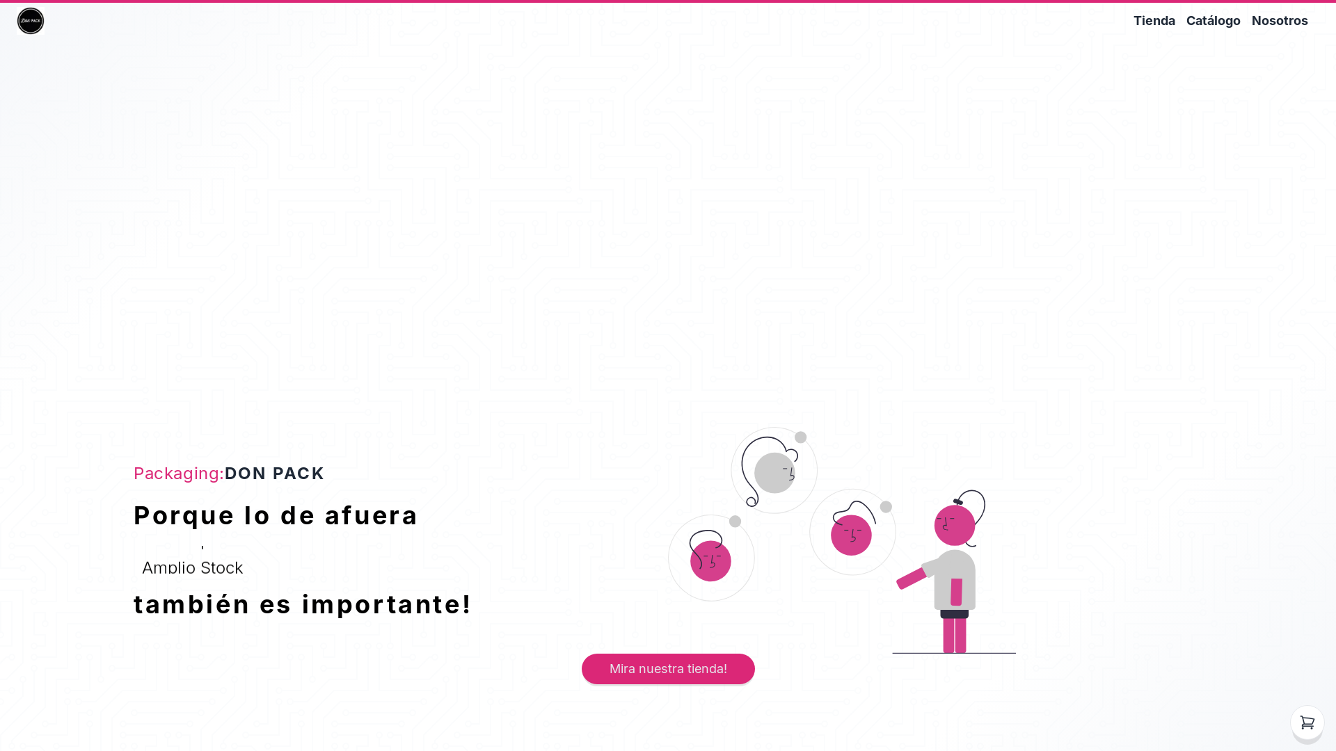 website screenshot of https://donpack.com.ar/
