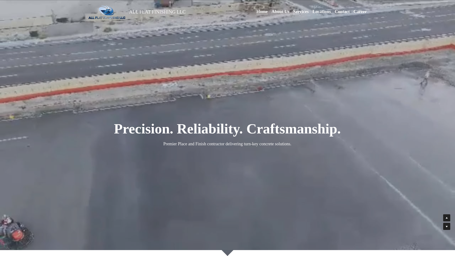 website screenshot of https://allflatfinishllc.com/