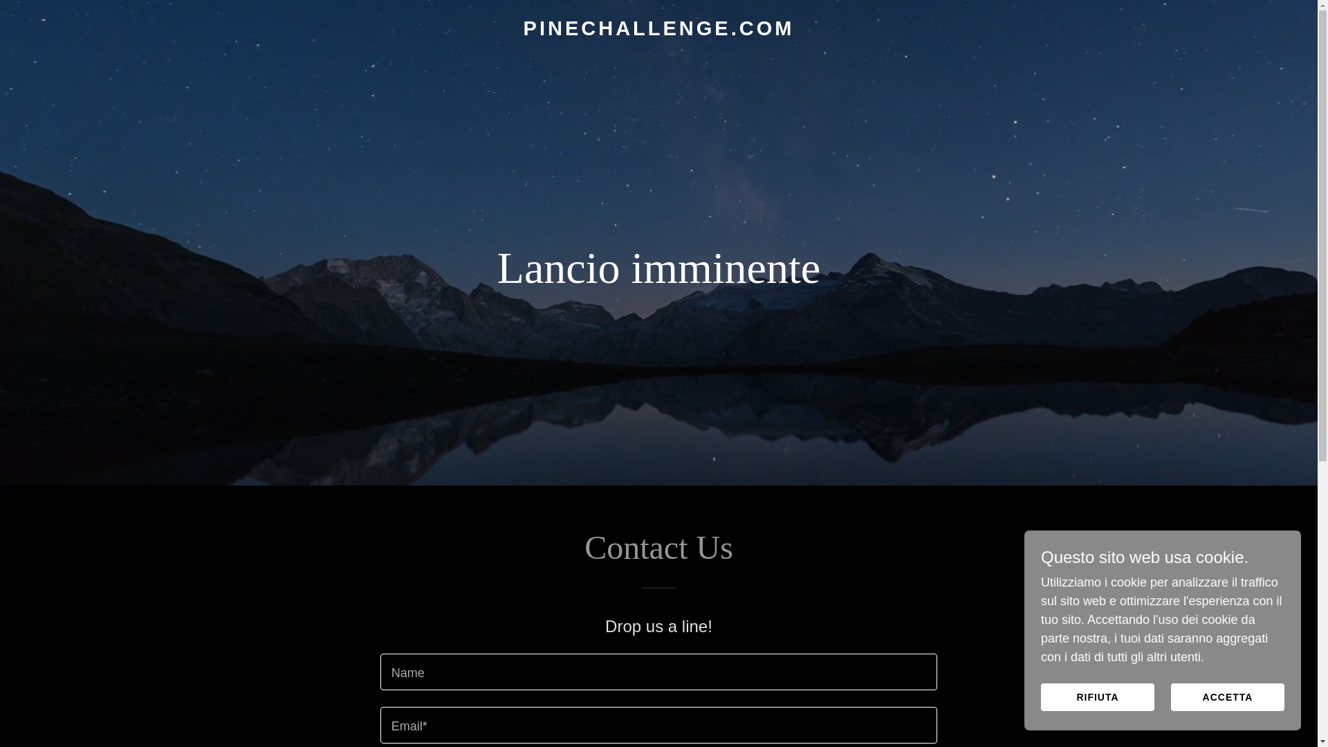 website screenshot of https://pinechallenge.com/