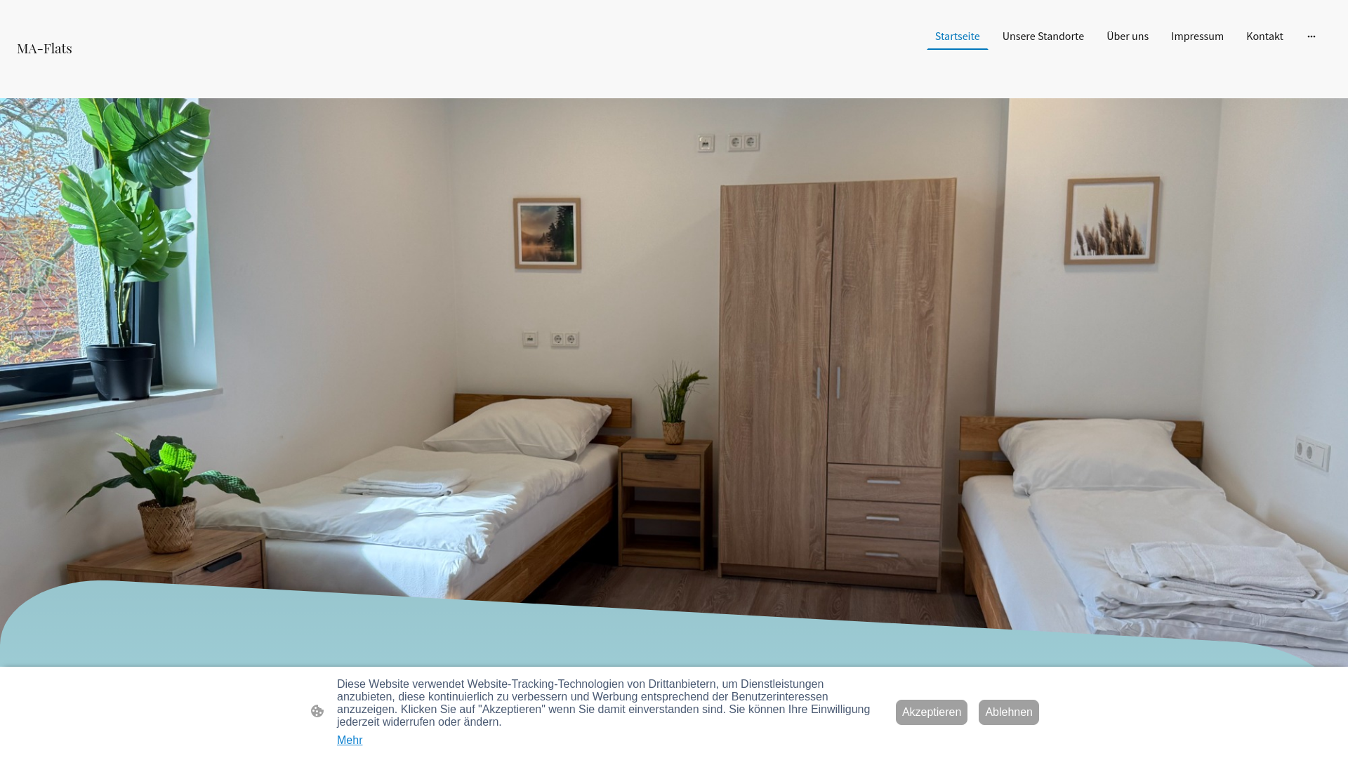 website screenshot of https://maflats.de