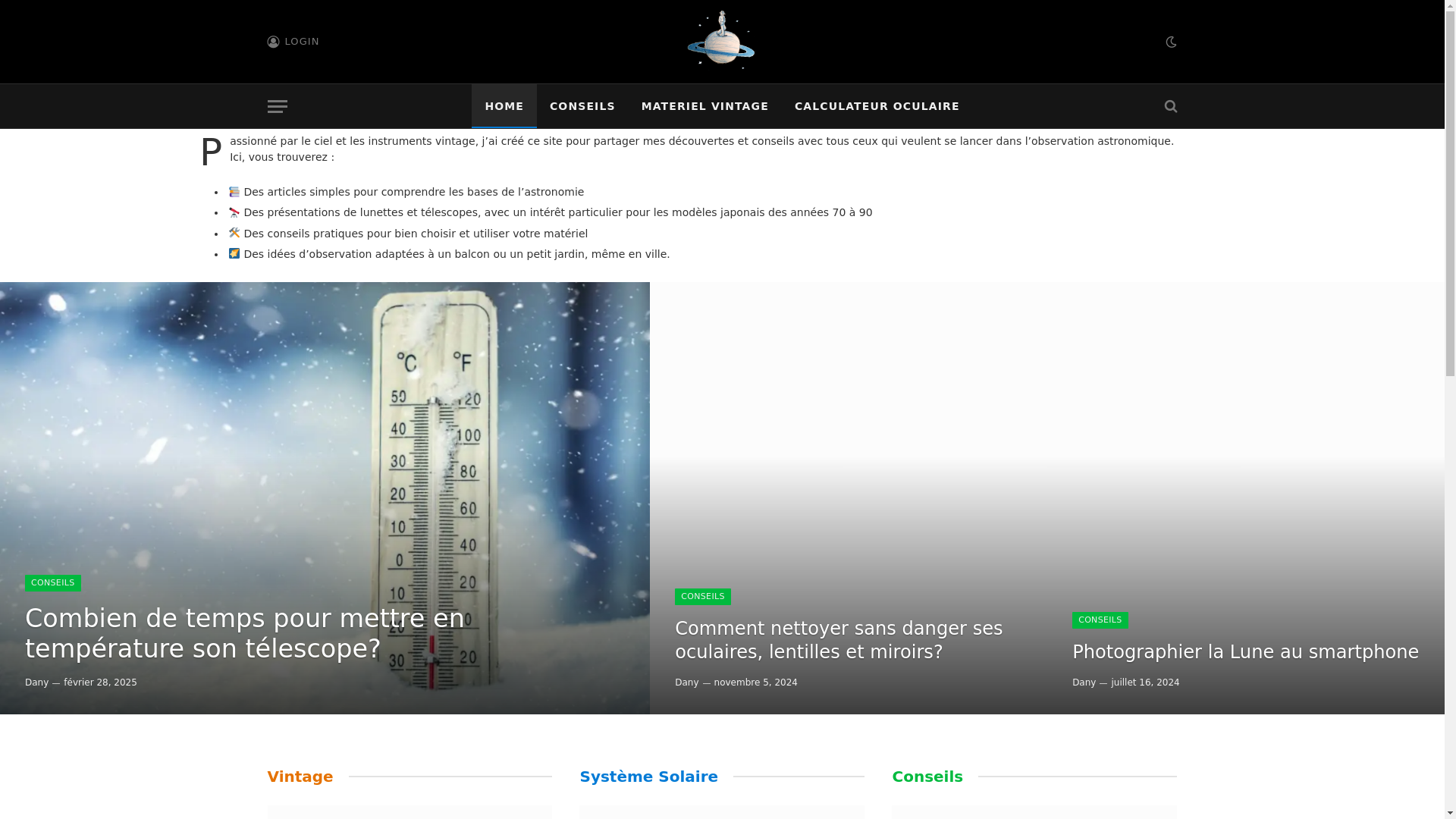 website screenshot of https://danysouslesetoiles.fr/