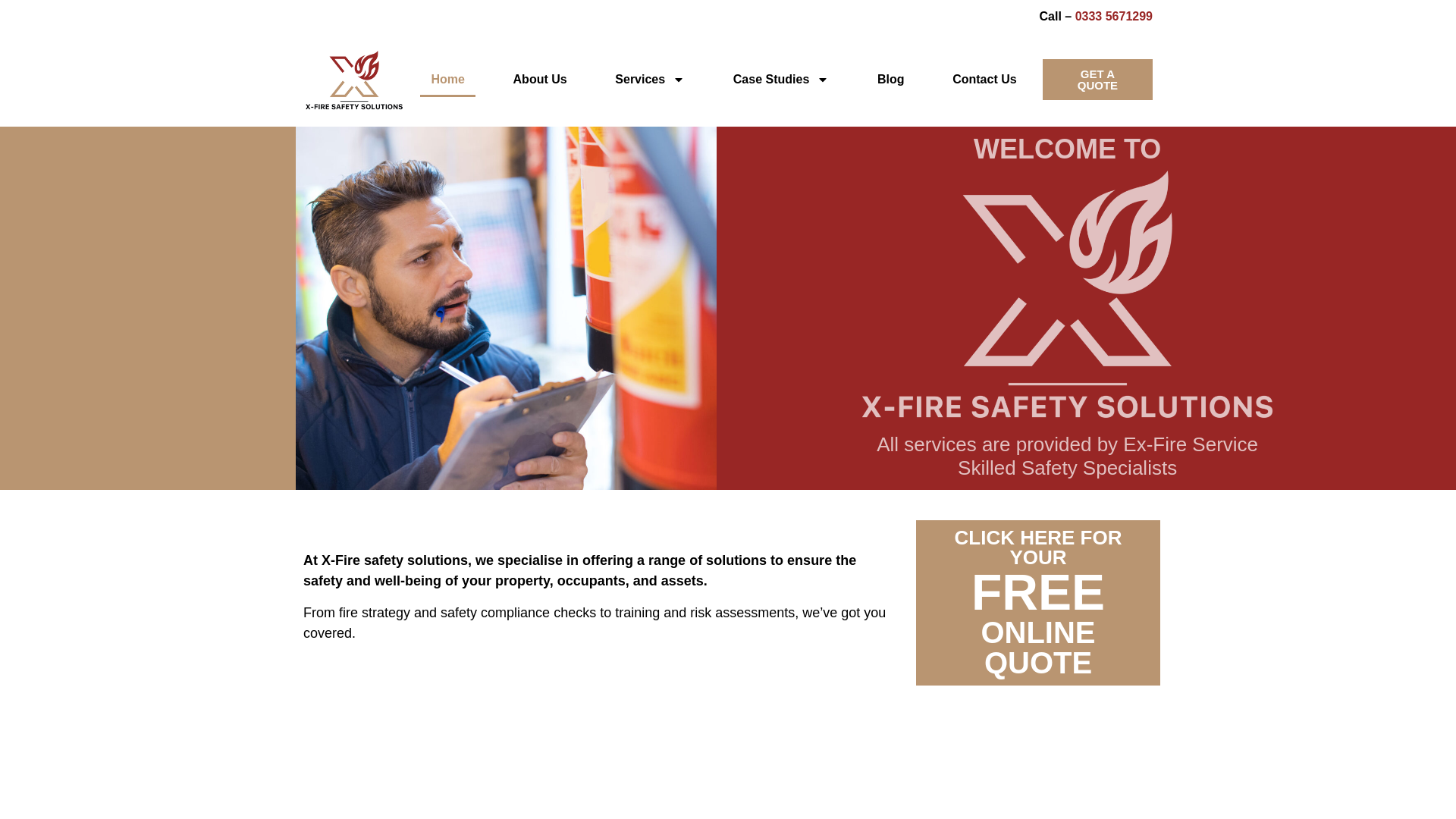 website screenshot of https://fireriskassessmentsderby.co.uk/