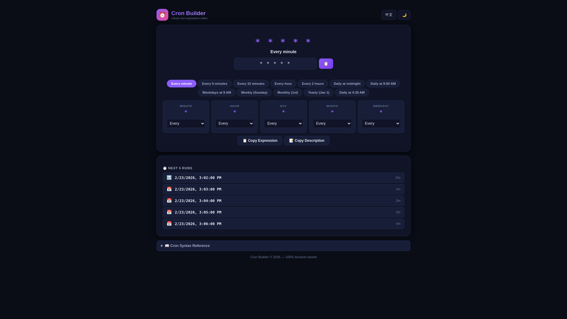 website screenshot of https://cron-builder-4i7.pages.dev/