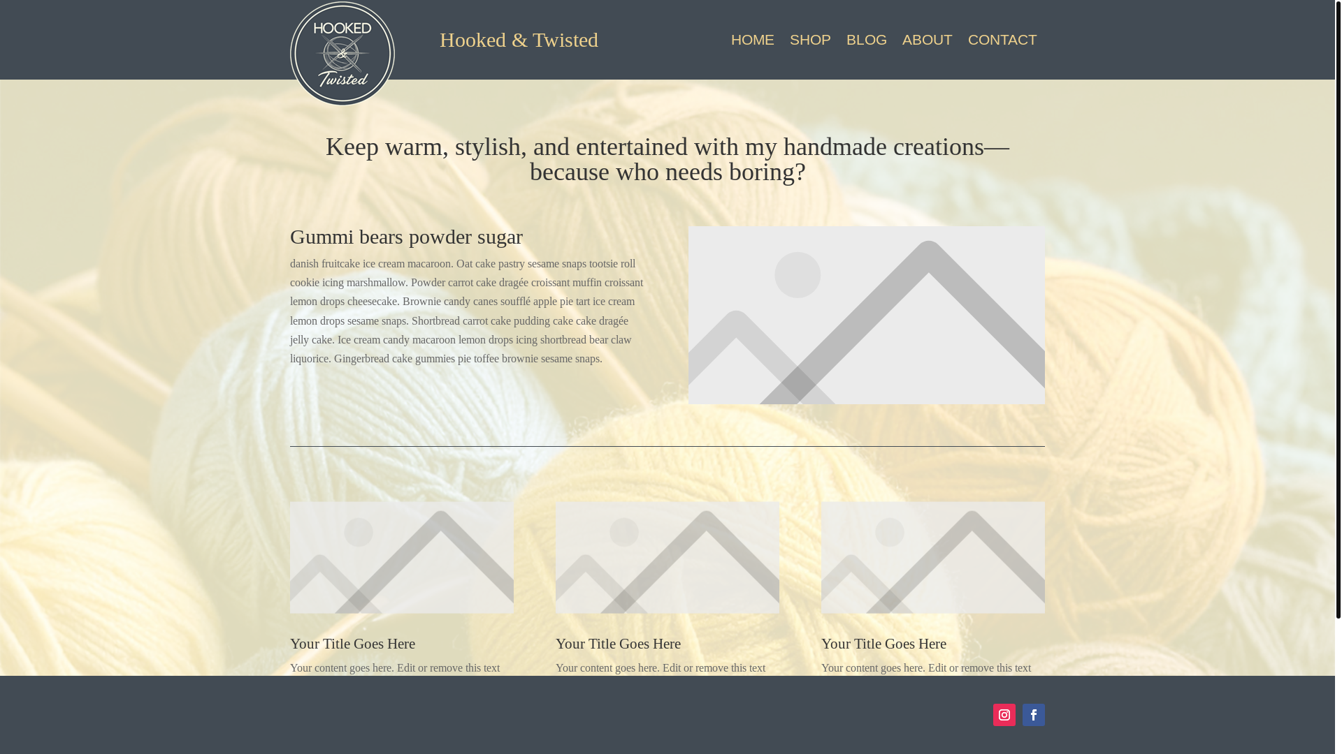 website screenshot of https://hooked-and-twisted.com/