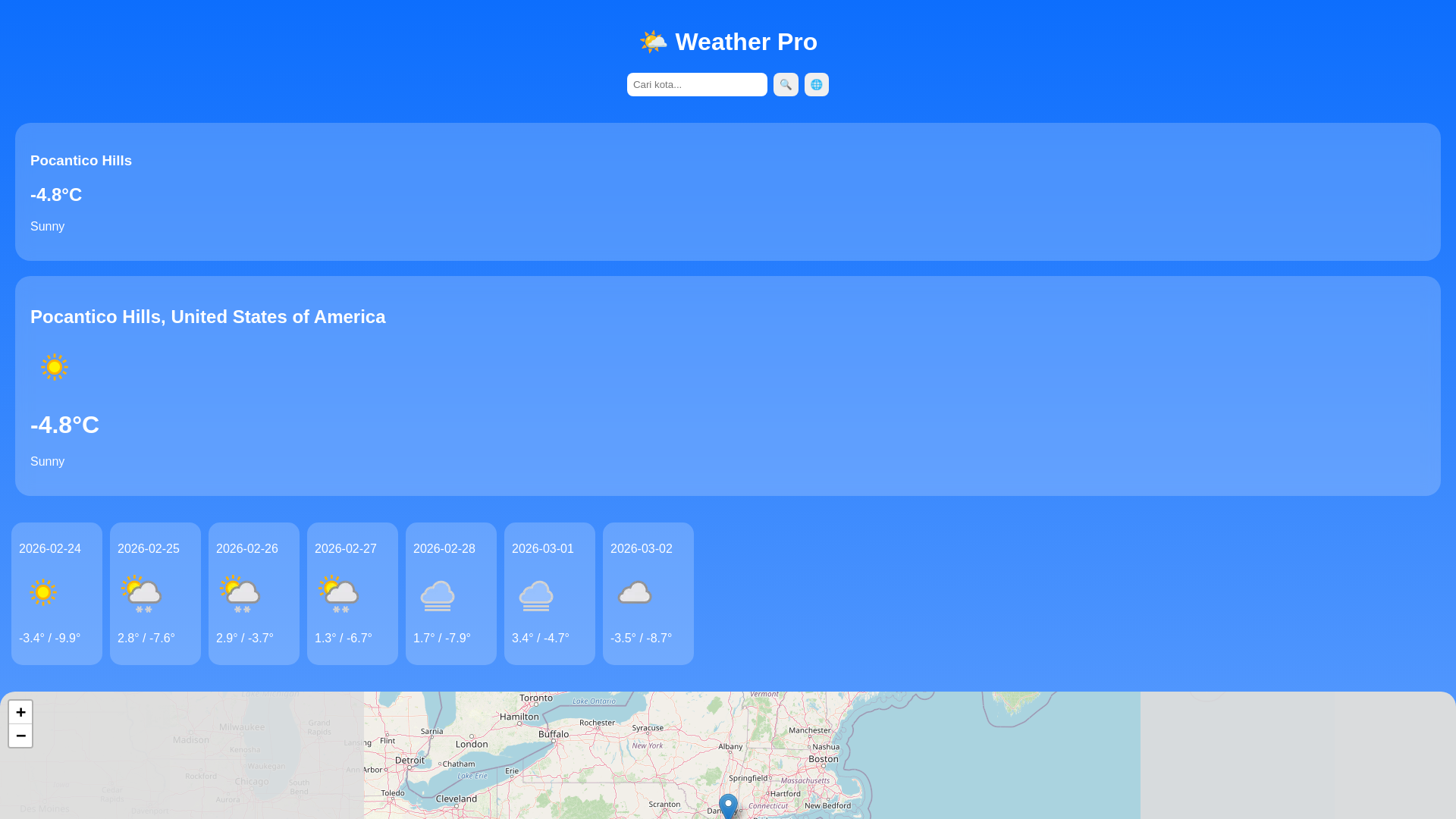 website screenshot of https://weatherpro.pages.dev/