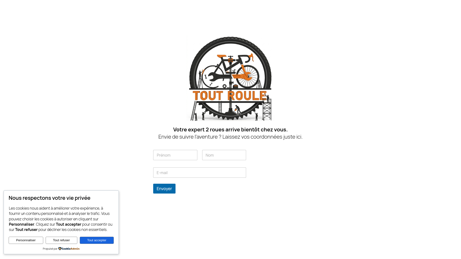 website screenshot of https://toutroule78.fr