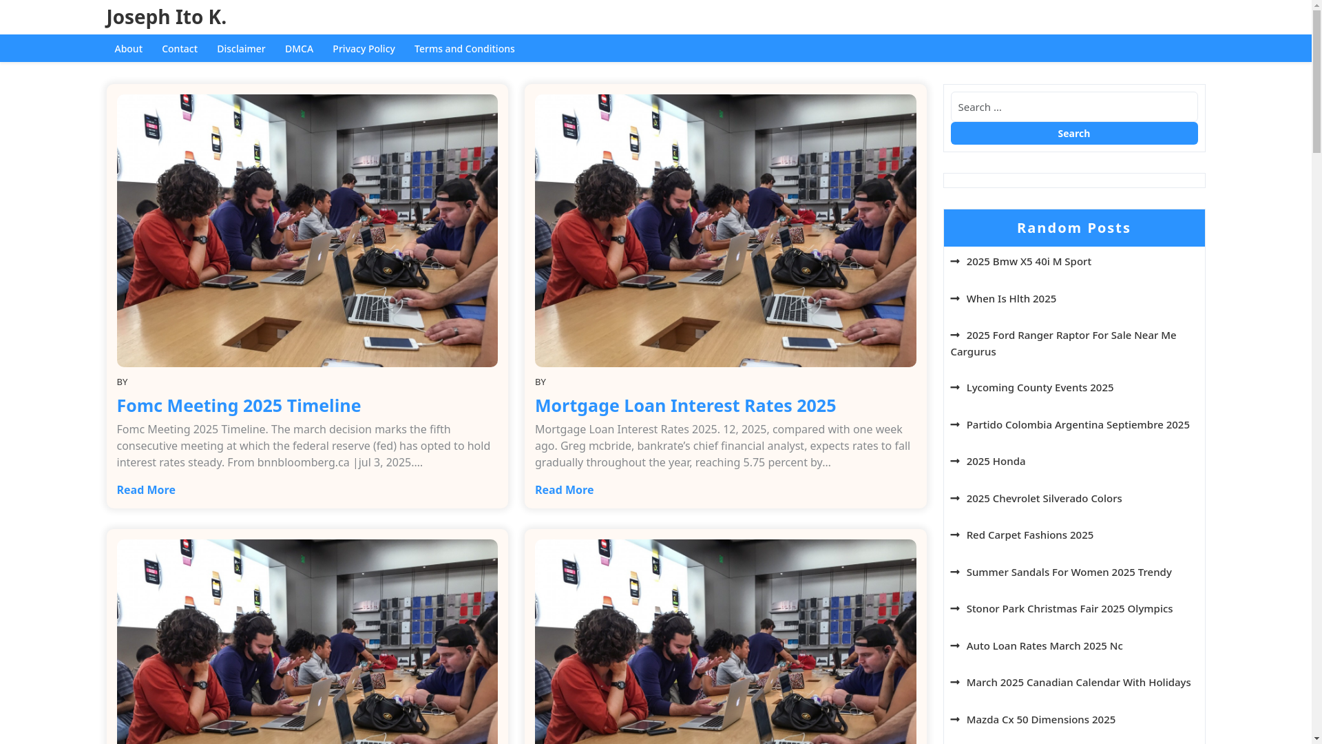website screenshot of https://josephitok.pages.dev/