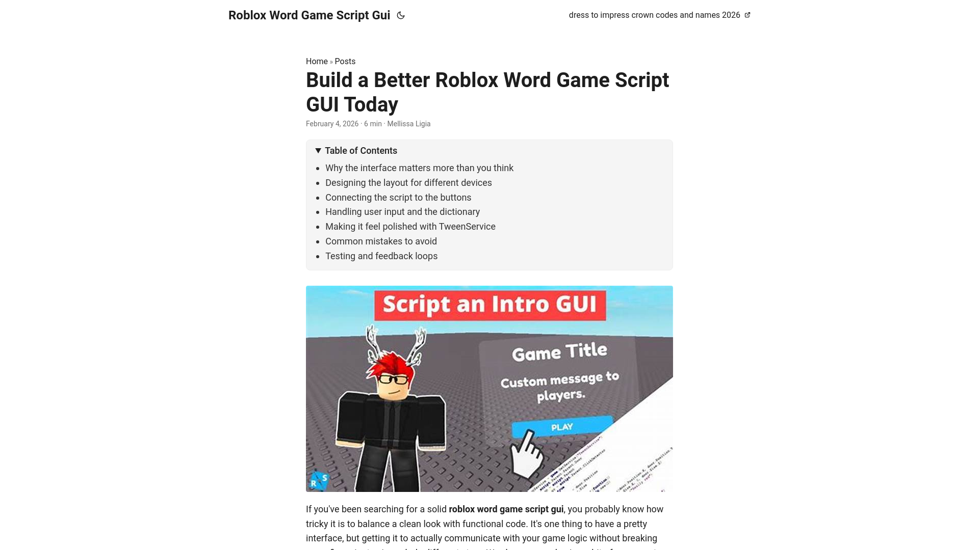 website screenshot of https://roblox-word-game-script-gui.pages.dev/
