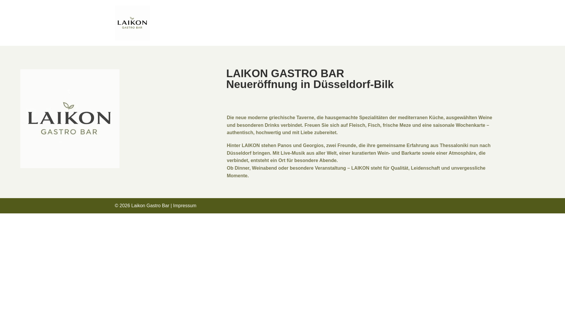 website screenshot of https://laikon-gastrobar.de