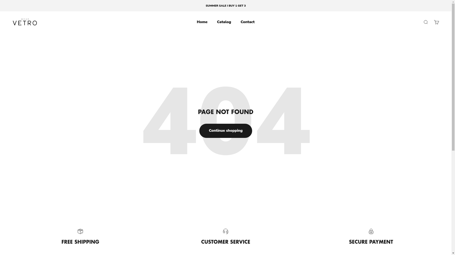 website screenshot of https://vetroclub.com/