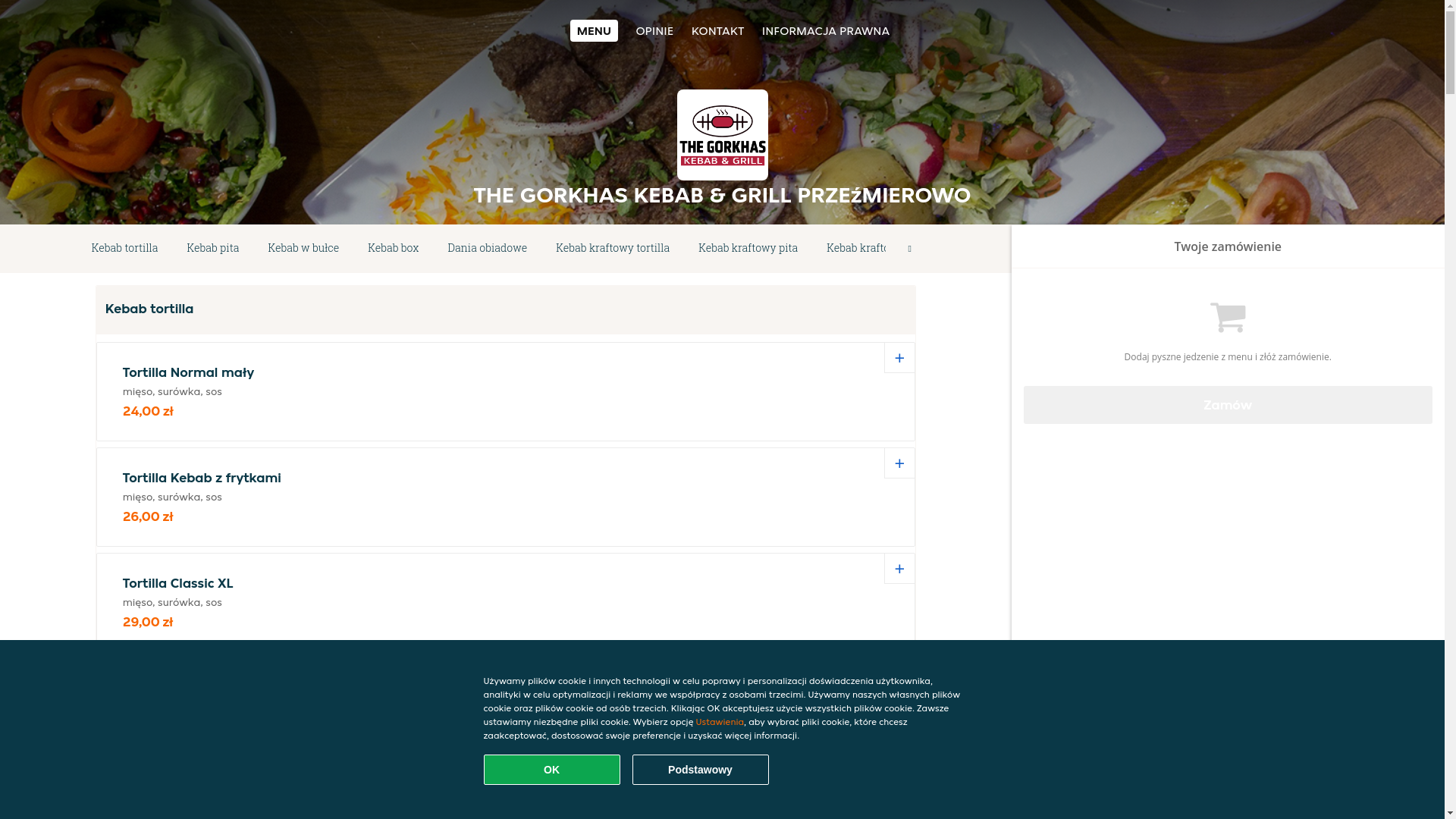 website screenshot of https://the-gorkhas-kebab-grill-przezmierowo.pl/