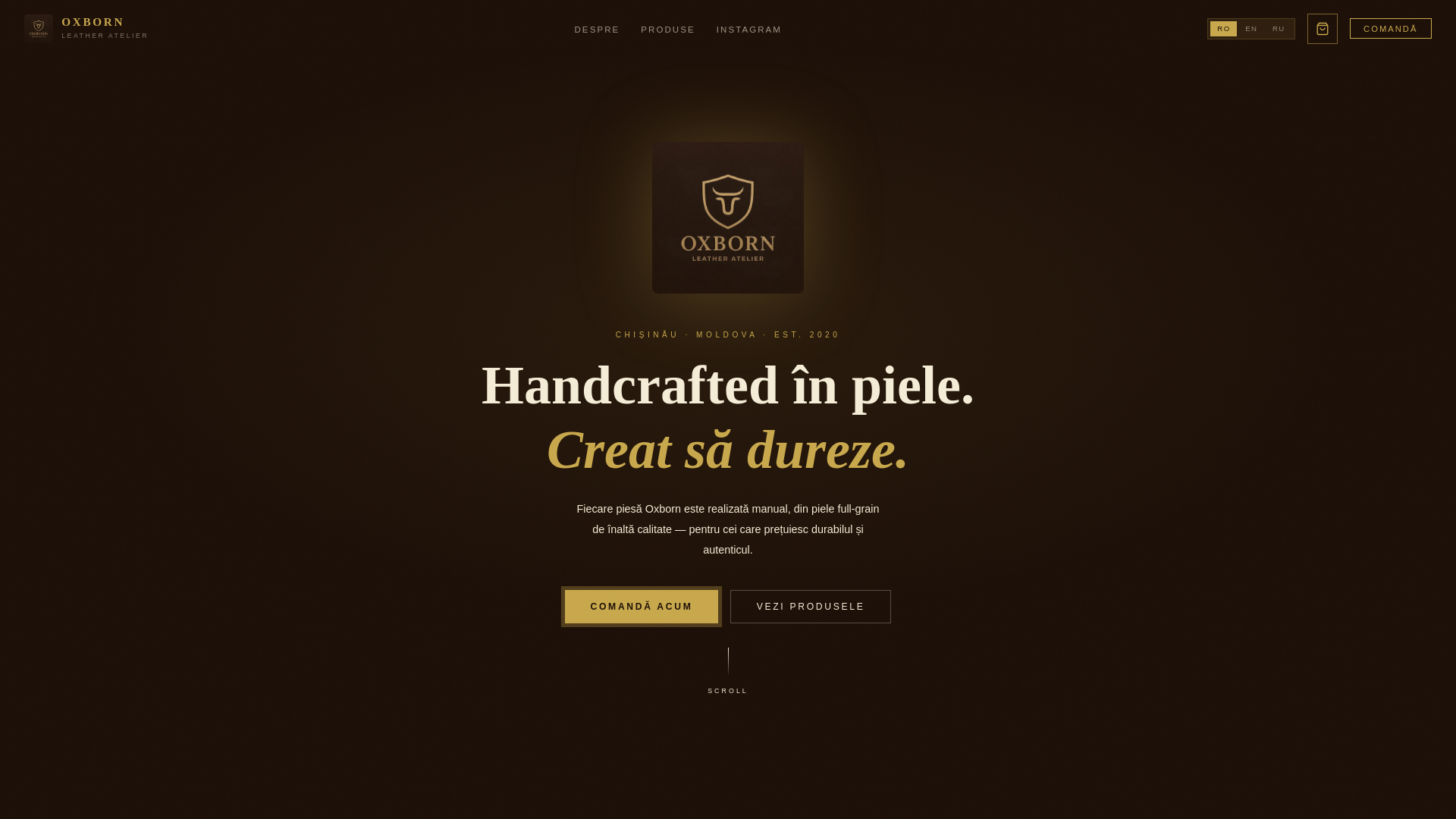 website screenshot of https://oxbornleather.pages.dev/