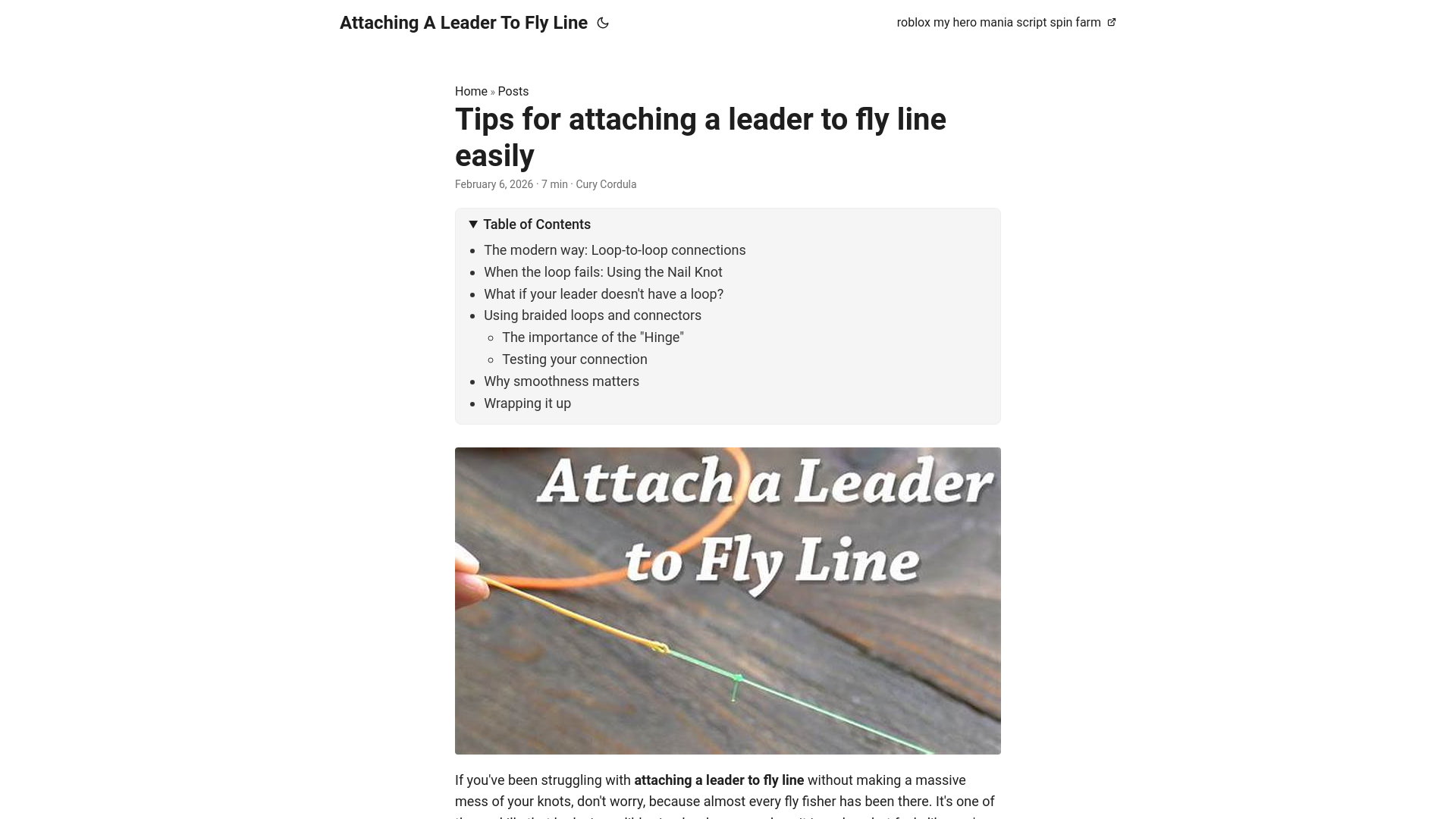 website screenshot of https://attaching-a-leader-to-fly-line.pages.dev/