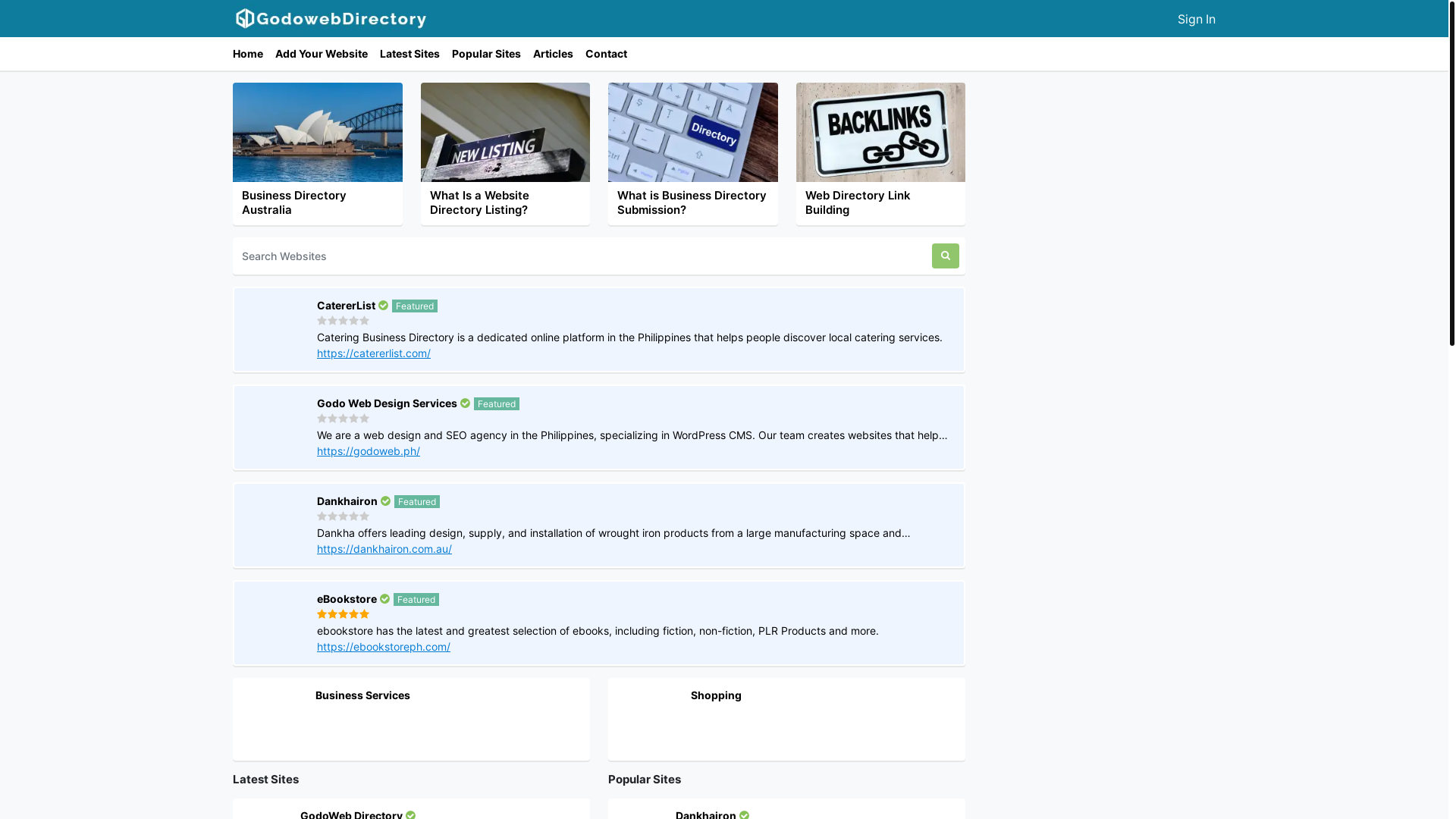website screenshot of https://onlinewebdirectoryhub.com/