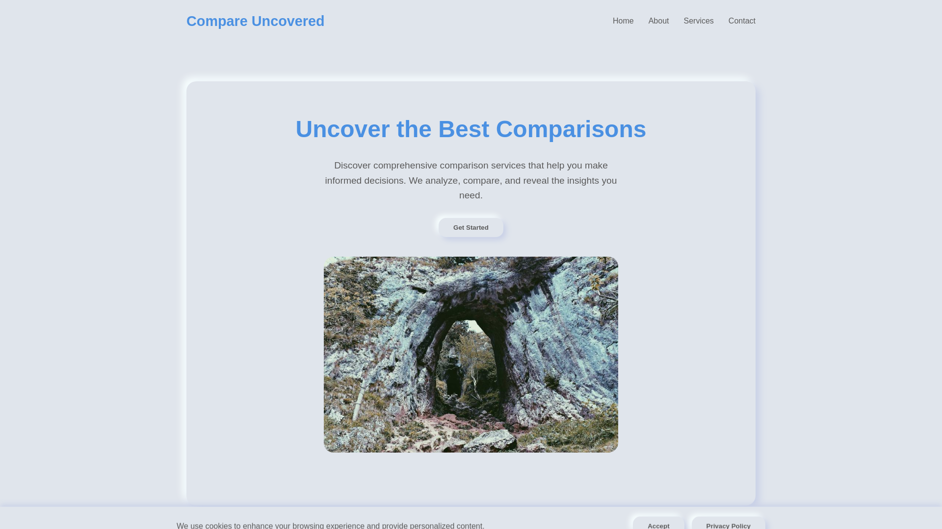 website screenshot of https://compareuncovered.digital/