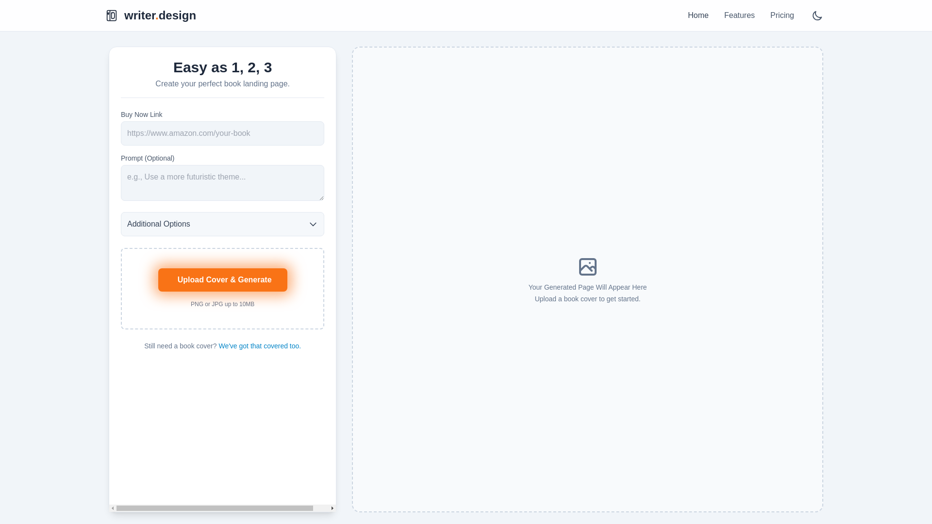 website screenshot of https://booklander.pages.dev/