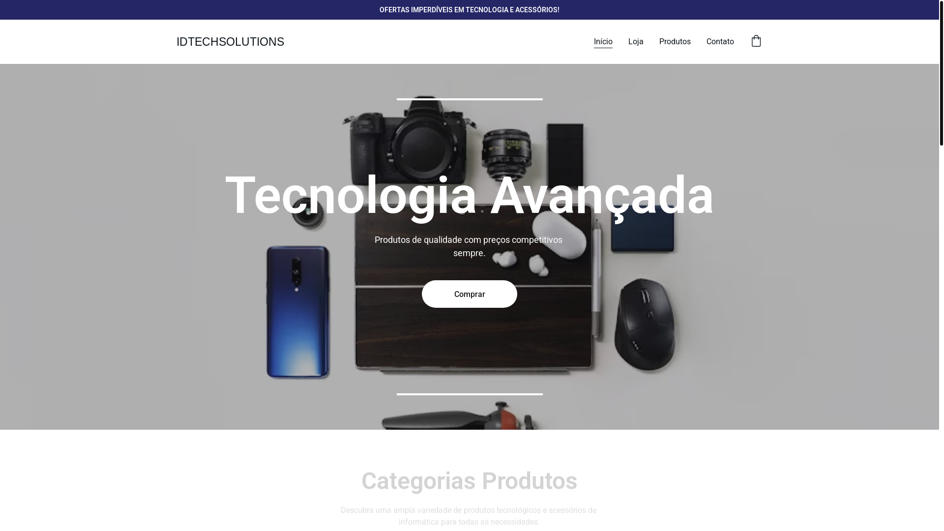 website screenshot of https://idtechsolutions.com.br/