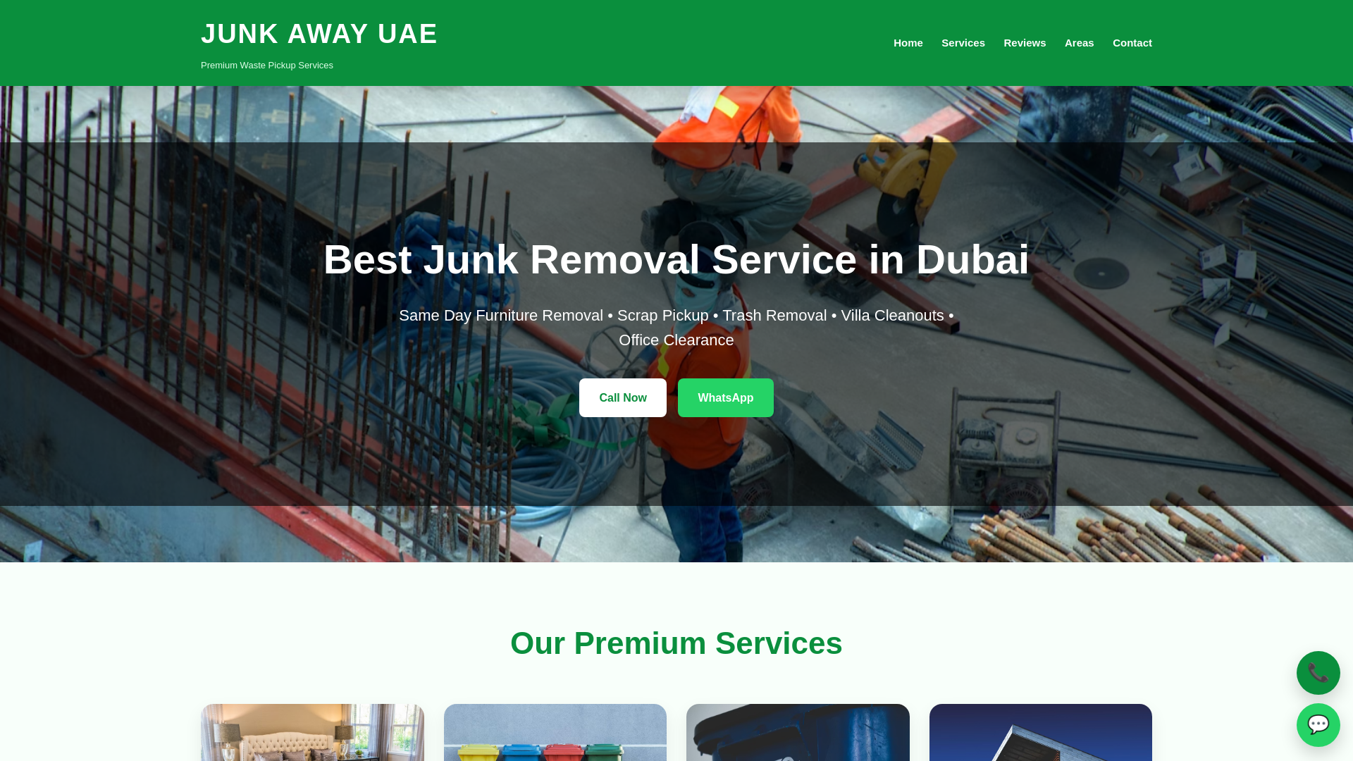 website screenshot of https://junkawayuae.online/
