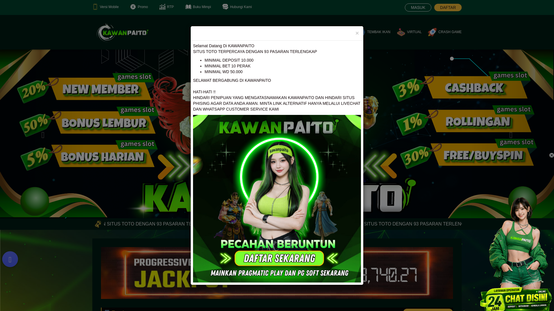 website screenshot of https://kawanpaitohunianumum.com/