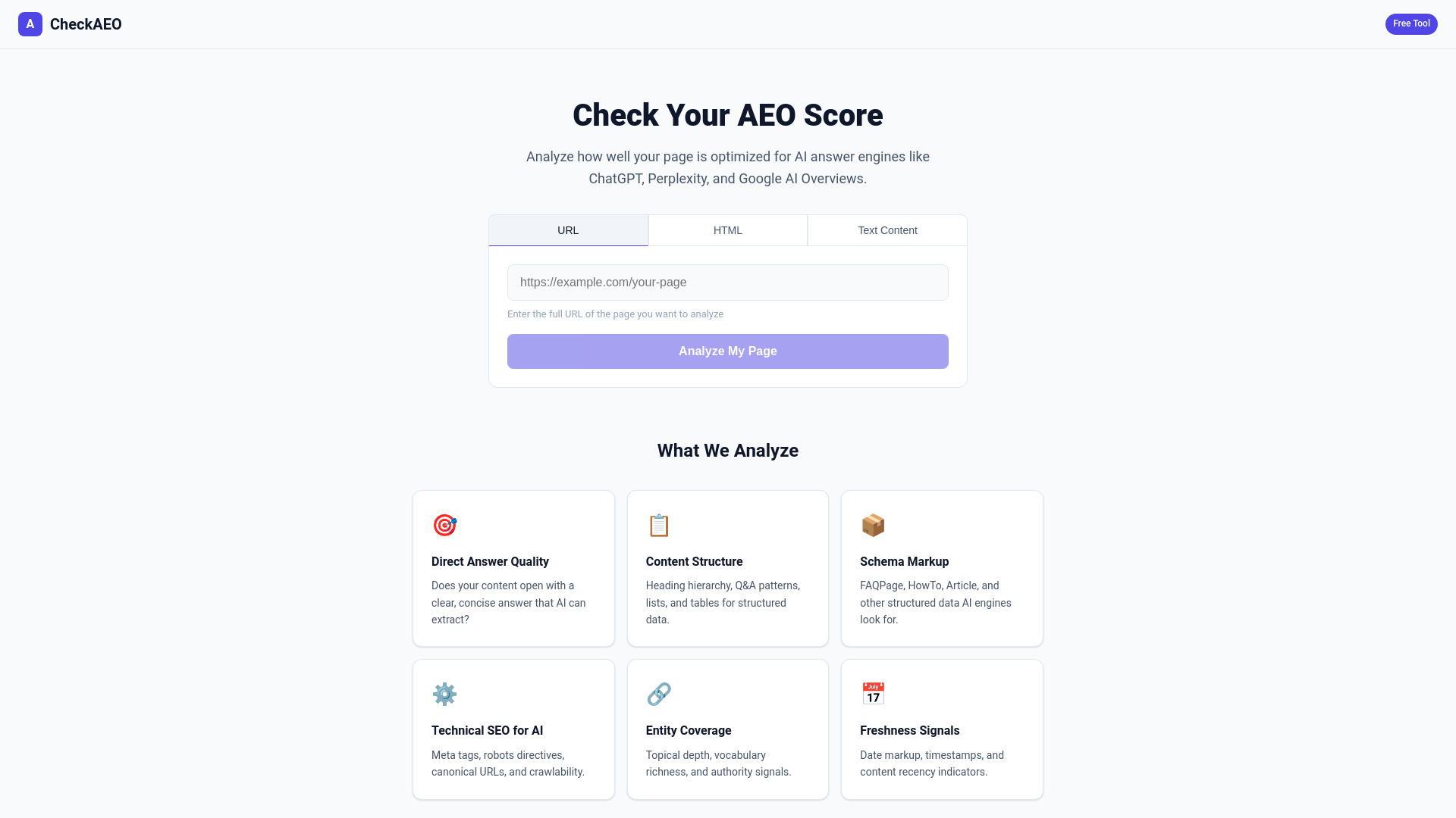 website screenshot of https://checkaeo.pages.dev/