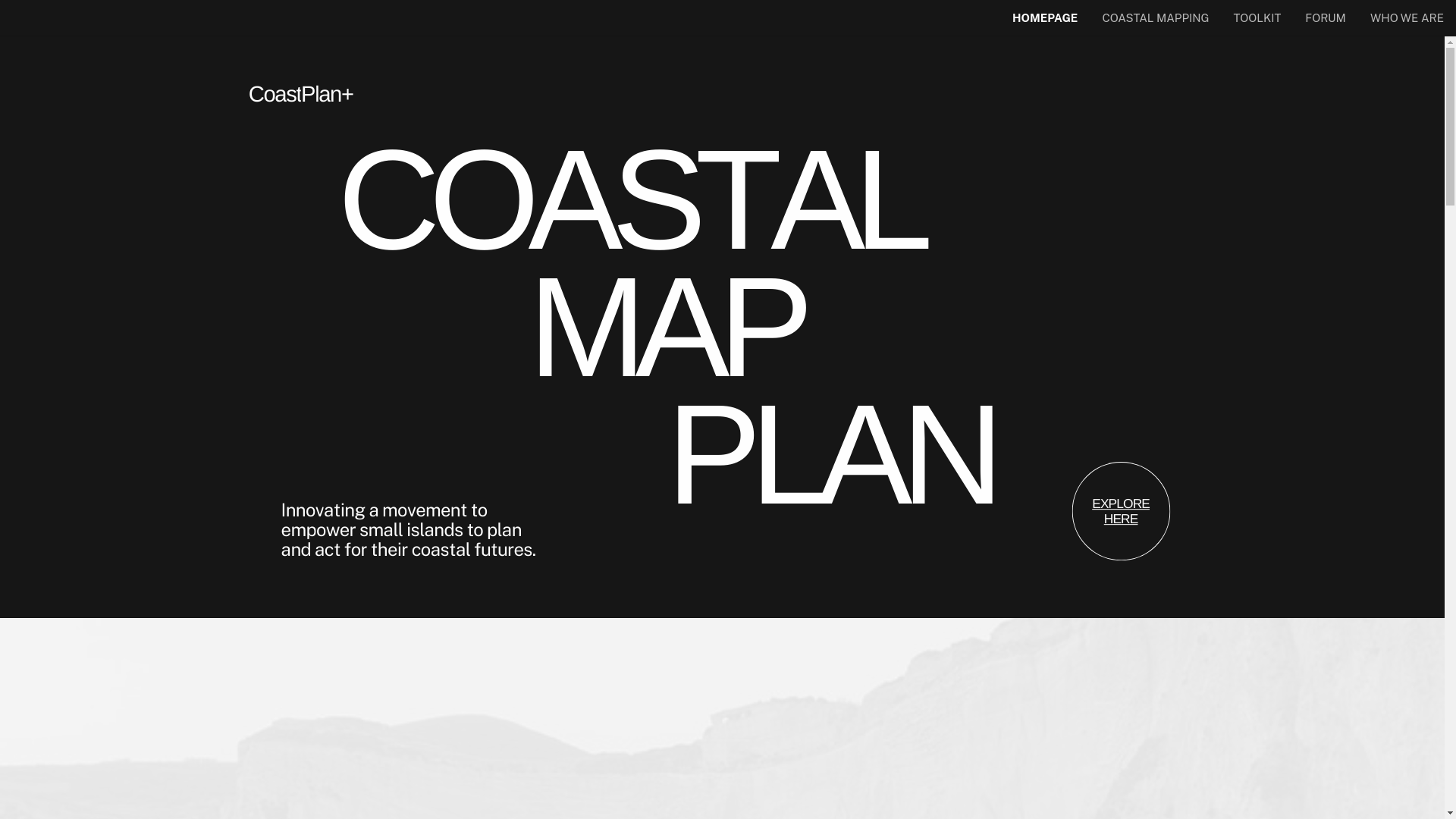 website screenshot of https://coastplanplus.org/