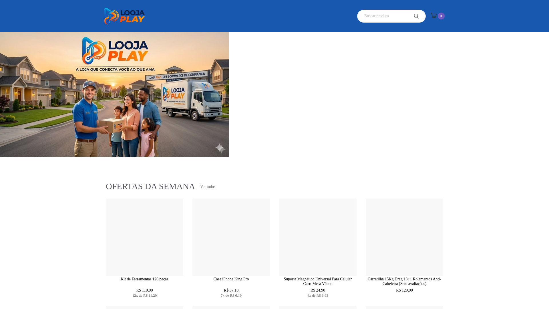 website screenshot of https://loojaplay.store/