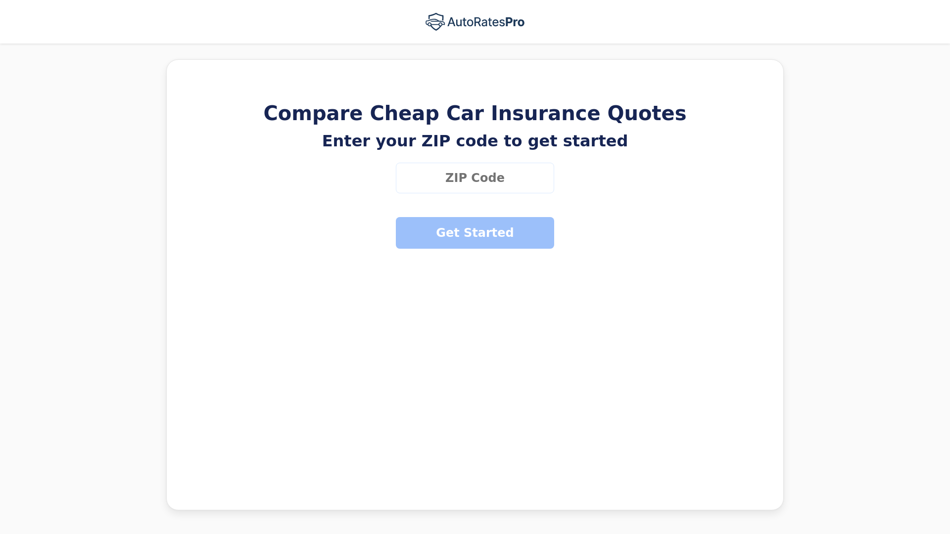 website screenshot of https://autoratespro.net/