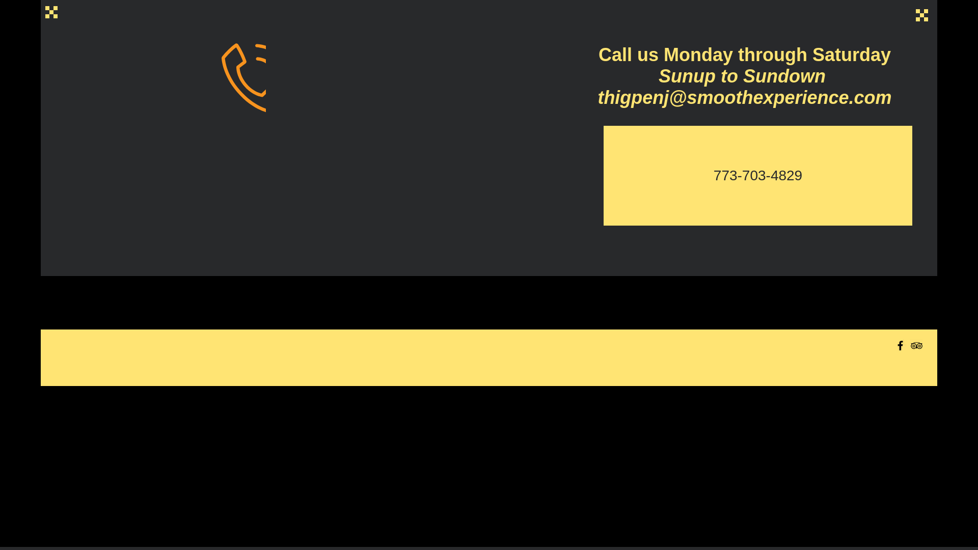 website screenshot of https://smoothexperienceprivatetransportation.com/