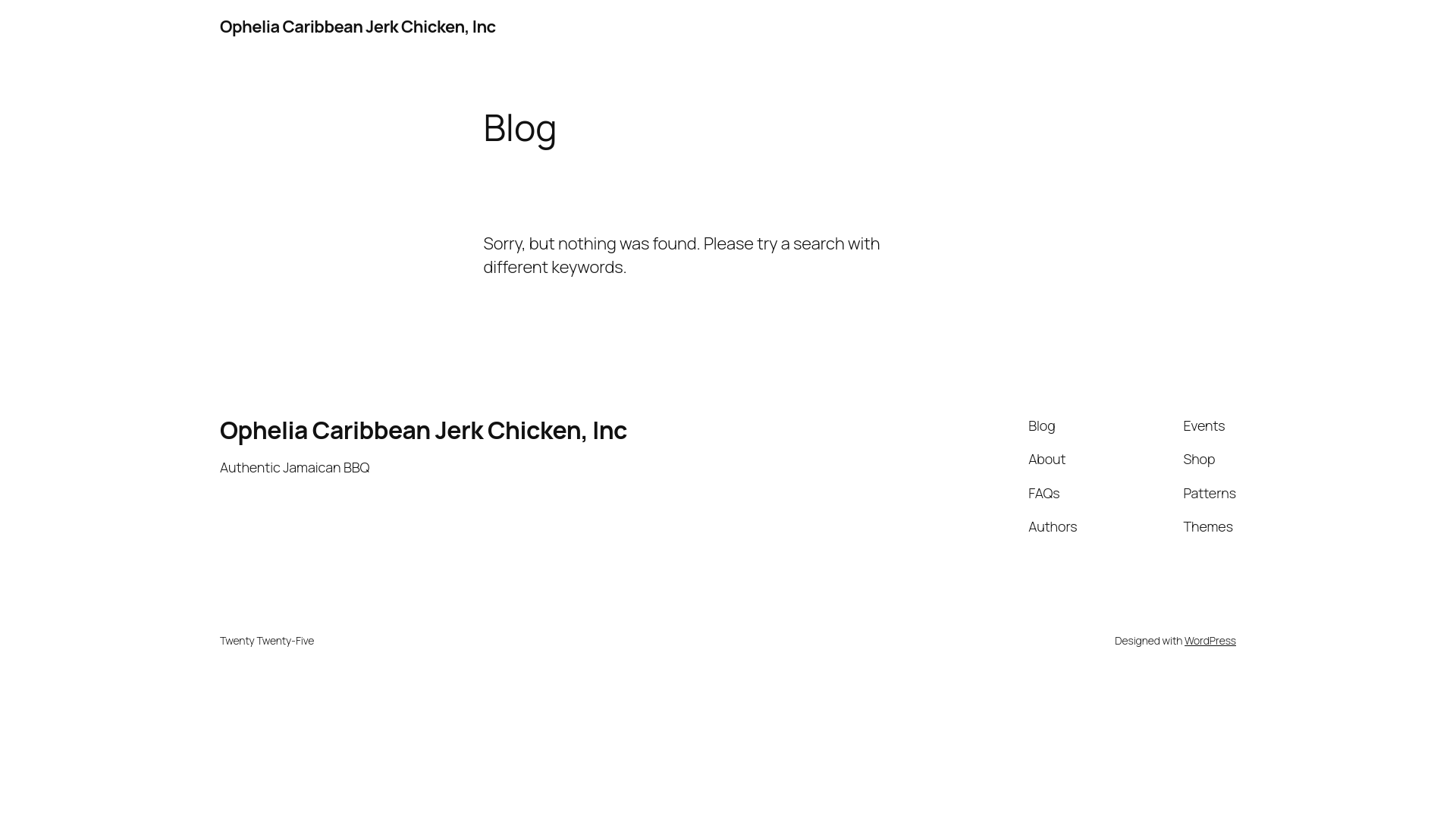 website screenshot of https://opheliacaribbean.com/